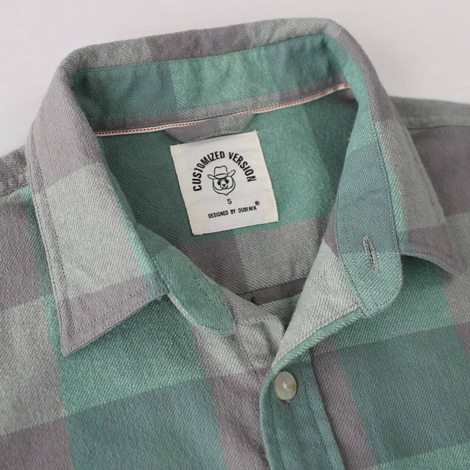Tall size in stock now! Dubinik? 6oz Mens Flannel Green Shirts Long Sleeve Flannel Shirt For Men Warm Casual Soft Cotton Button Down Plaid Mens Flannel Shirt#34024