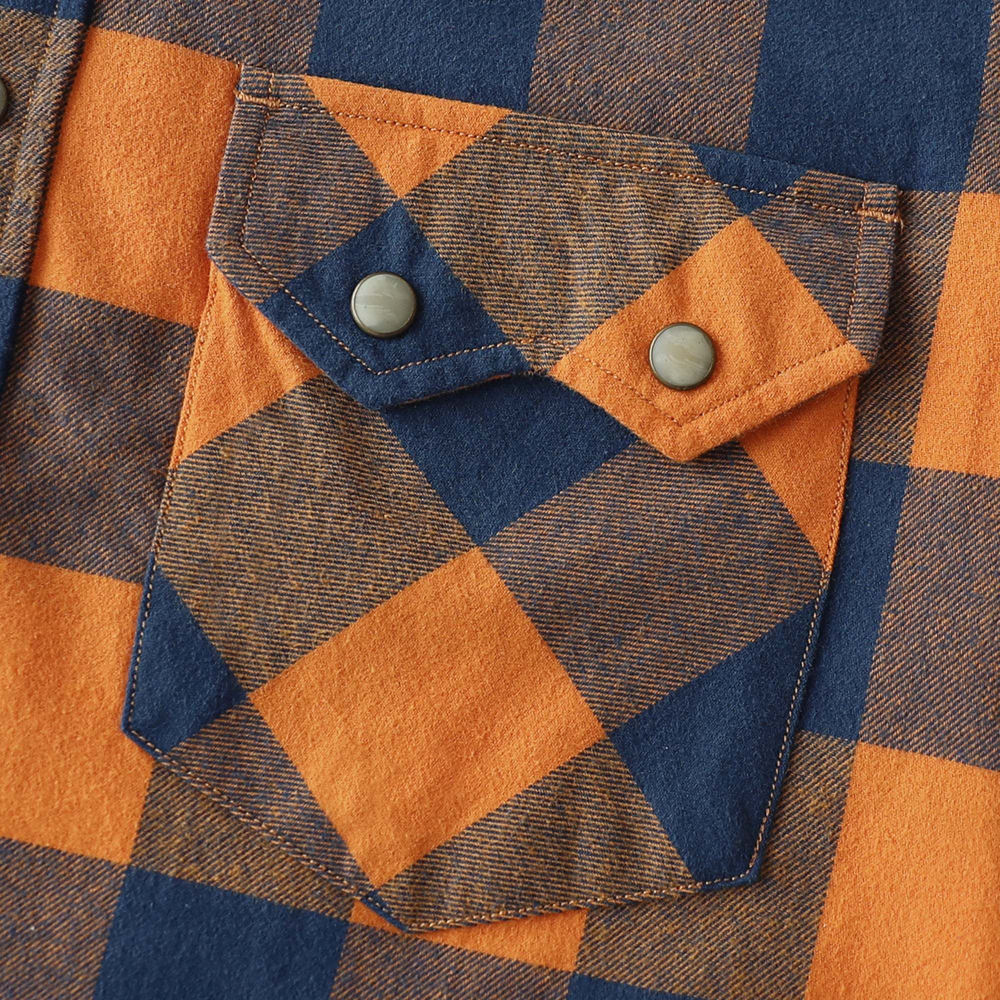 Dubinik? 6.3oz Flannel Shirt for Men Long Sleeve Casual Cozy Snap Button Western Plaid Shirts Soft Pure Cotton#37008