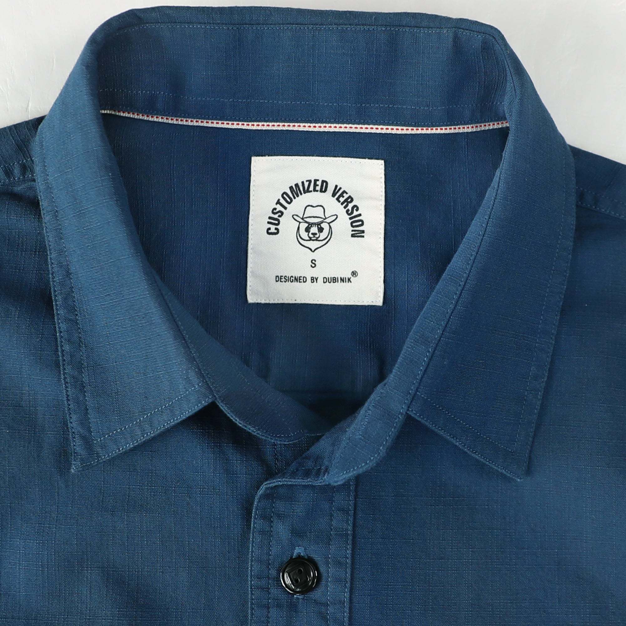 Dubinik? Navy Blue Solid Mens Short Sleeve Button Down Casual Cotton Regular Fit Lightweight Pocket Chambray Mens Button Down Short Sleeve#0057015