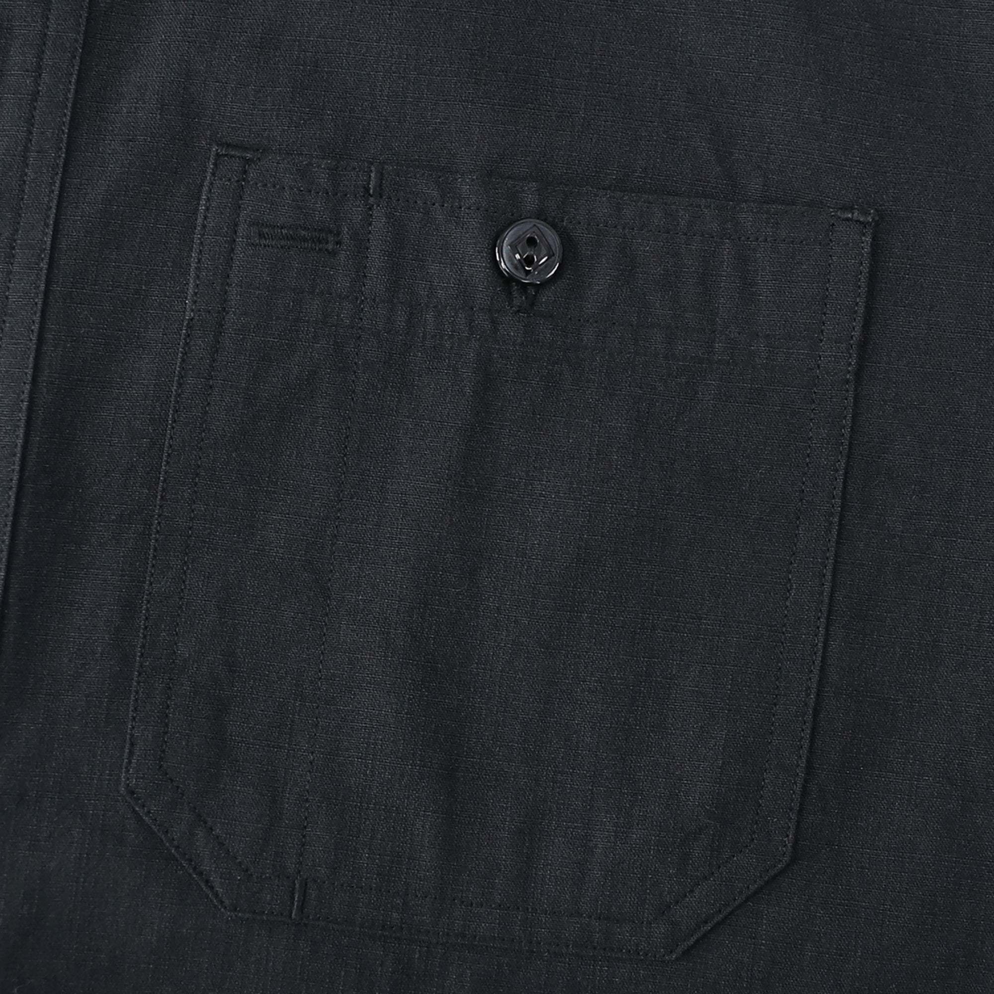 Dubinik? Black Solid Mens Short Sleeve Button Down Casual Cotton Regular Fit Lightweight Pocket Chambray Mens Button Down Short Sleeve#0057013