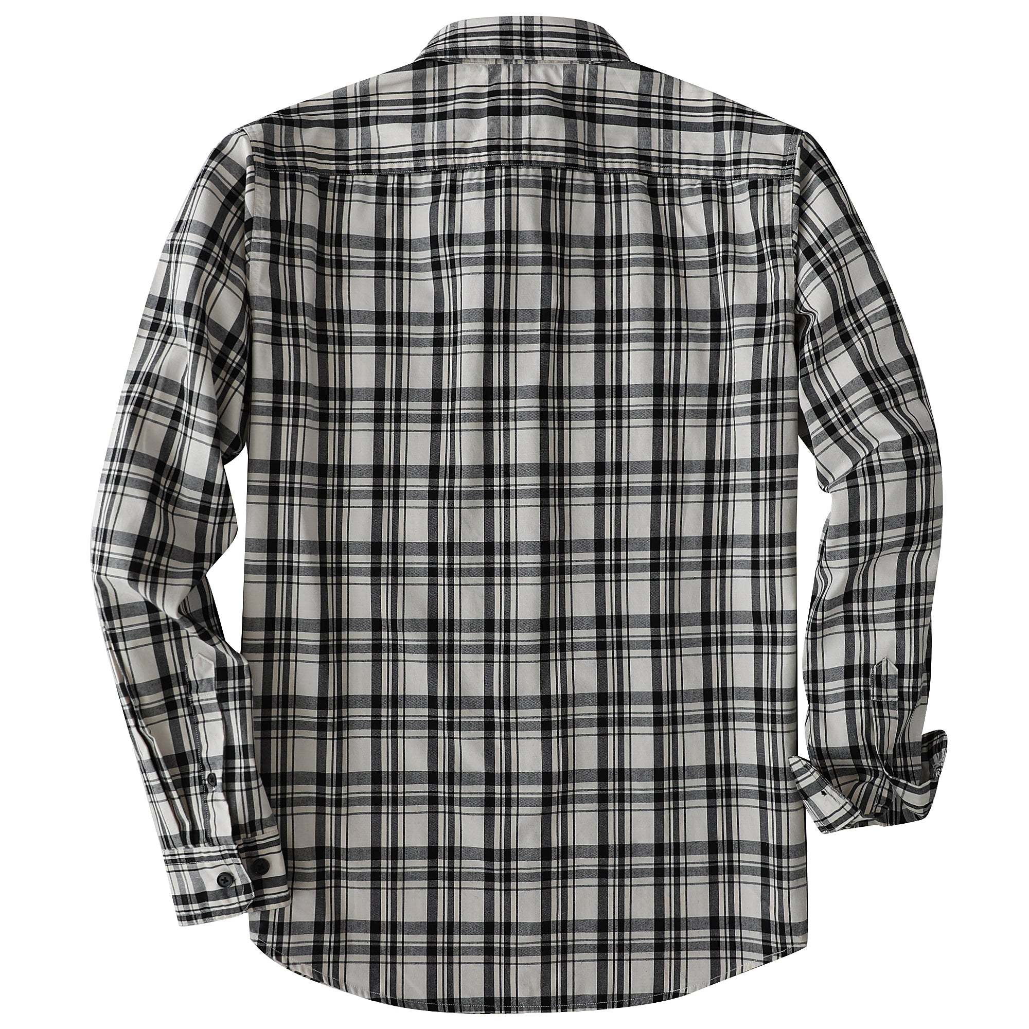 Dubinik? 4.1oz Mens Long Sleeve Button Down Shirts Casual Plaid Shirt with Practical Double Pockets Comfortable and Soft#0050009
