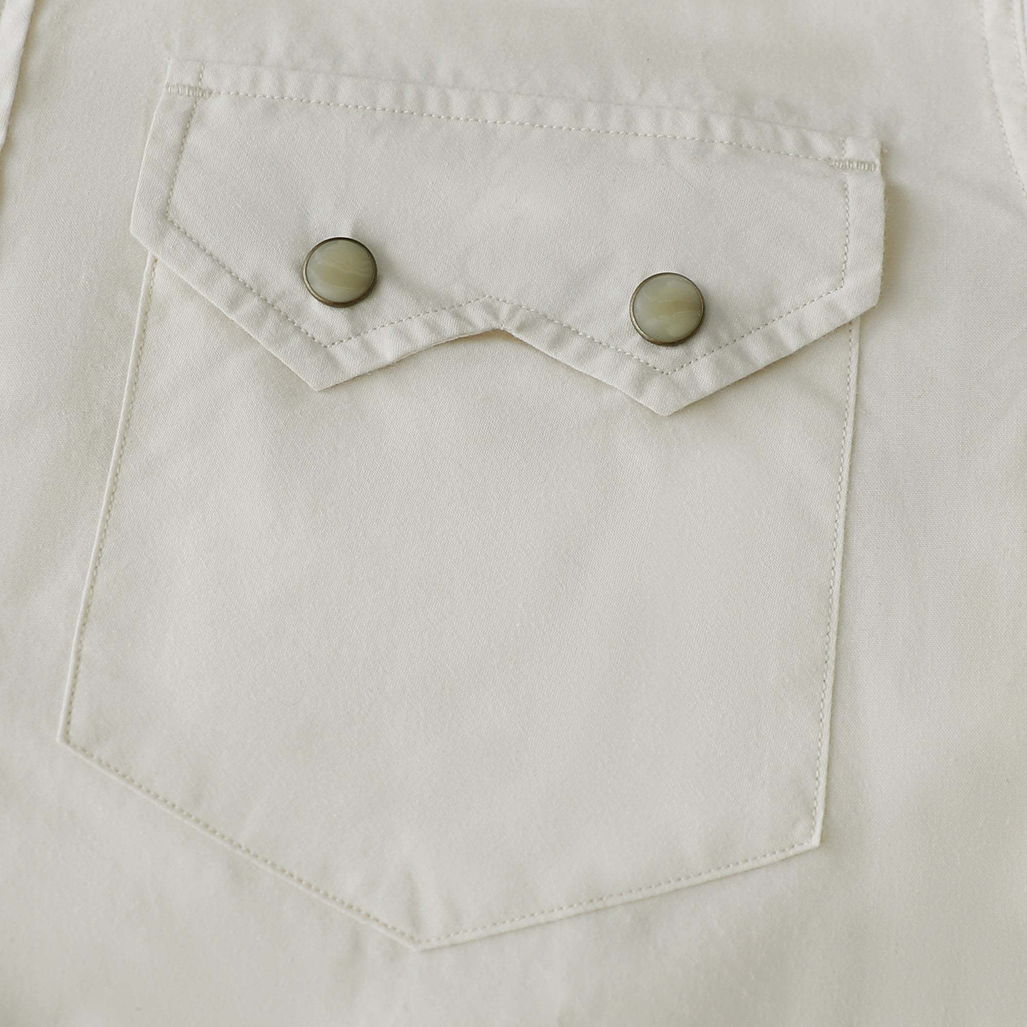 Dubinik? 4.1oz Pearl Snap Solid Beige Shirts For Men Long Sleeve Lightweight Casual Sawtooth Pocket Western Plaid Cowboy Cotton Vintage Work Shirt#48032