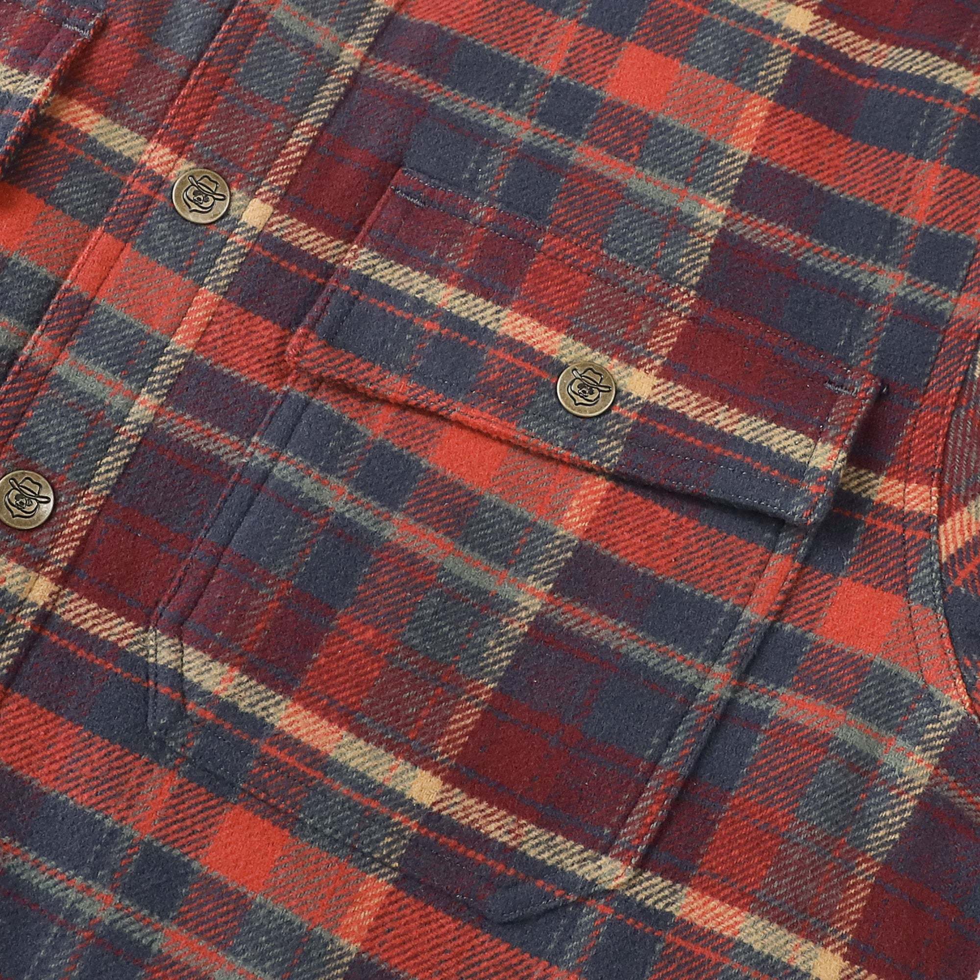 Dubinik? 10.8oz Men’s Overshirt Shacket – Cozy Warm-Lined Plaid Flannel, Lightweight Casual Button-Down Long Sleeve Jacket #0181010