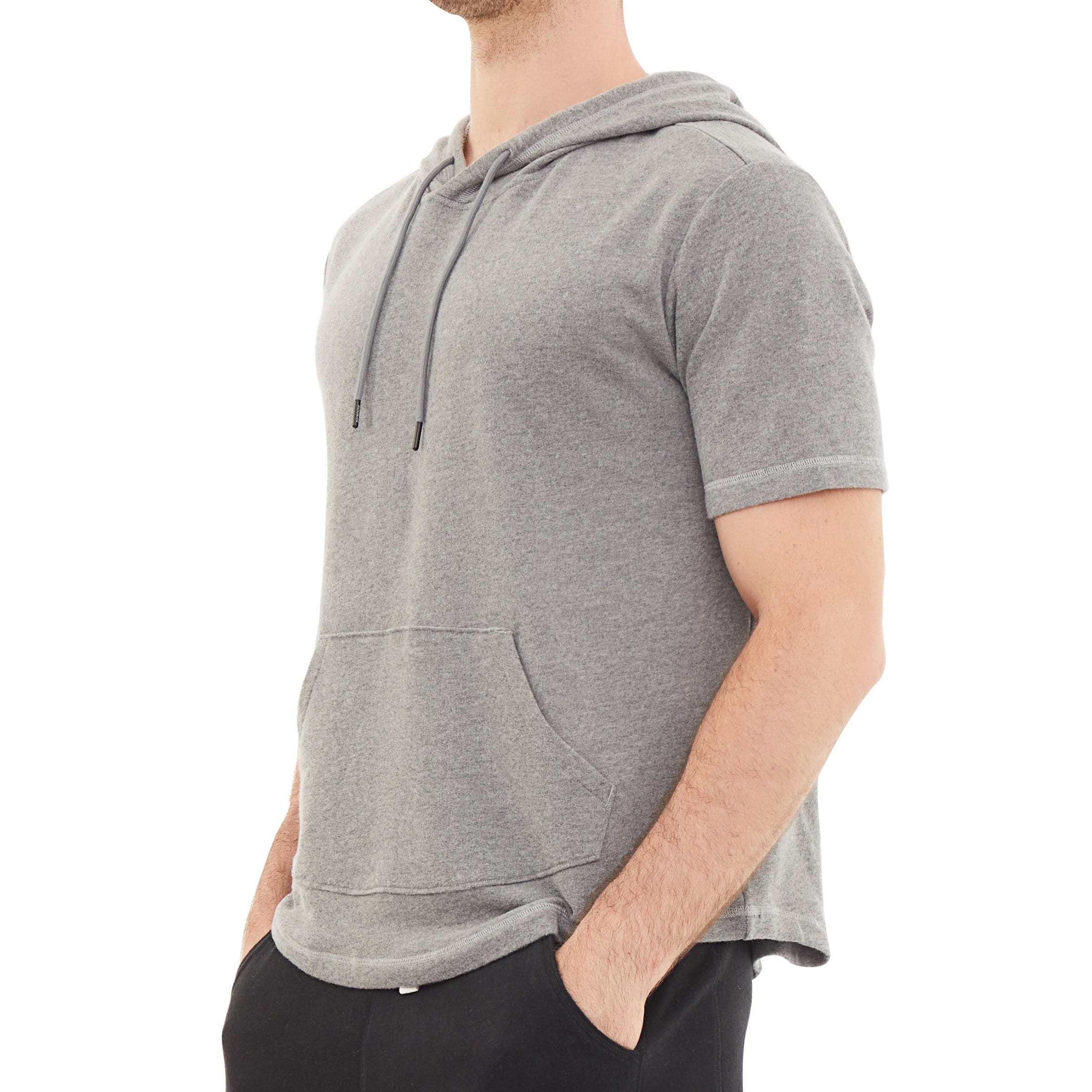 Men's Hoodies short-sleeved hooded sweatshirt #0605