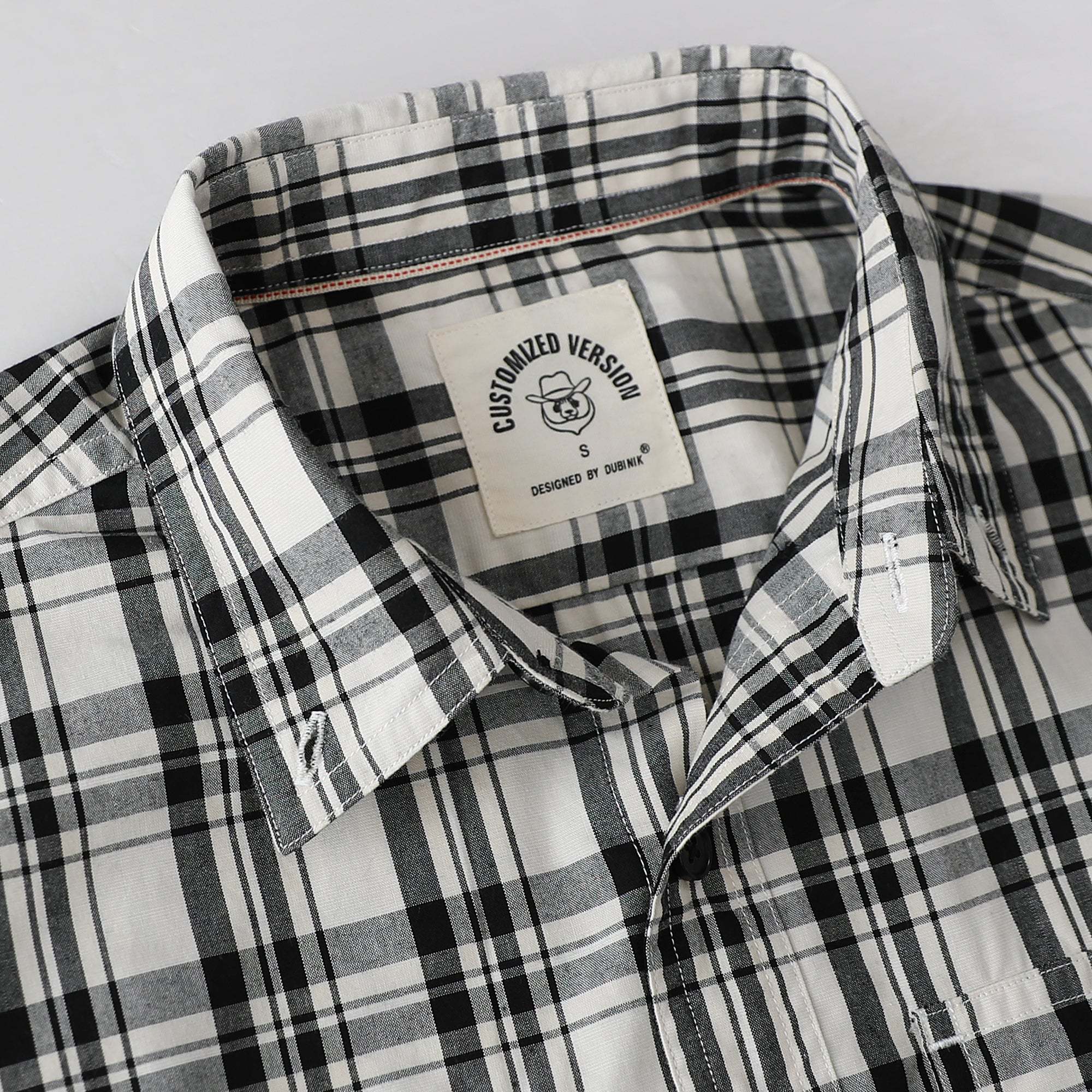 Dubinik? 4.1oz Mens Long Sleeve Button Down Shirts Casual Plaid Shirt with Practical Double Pockets Comfortable and Soft#0050009