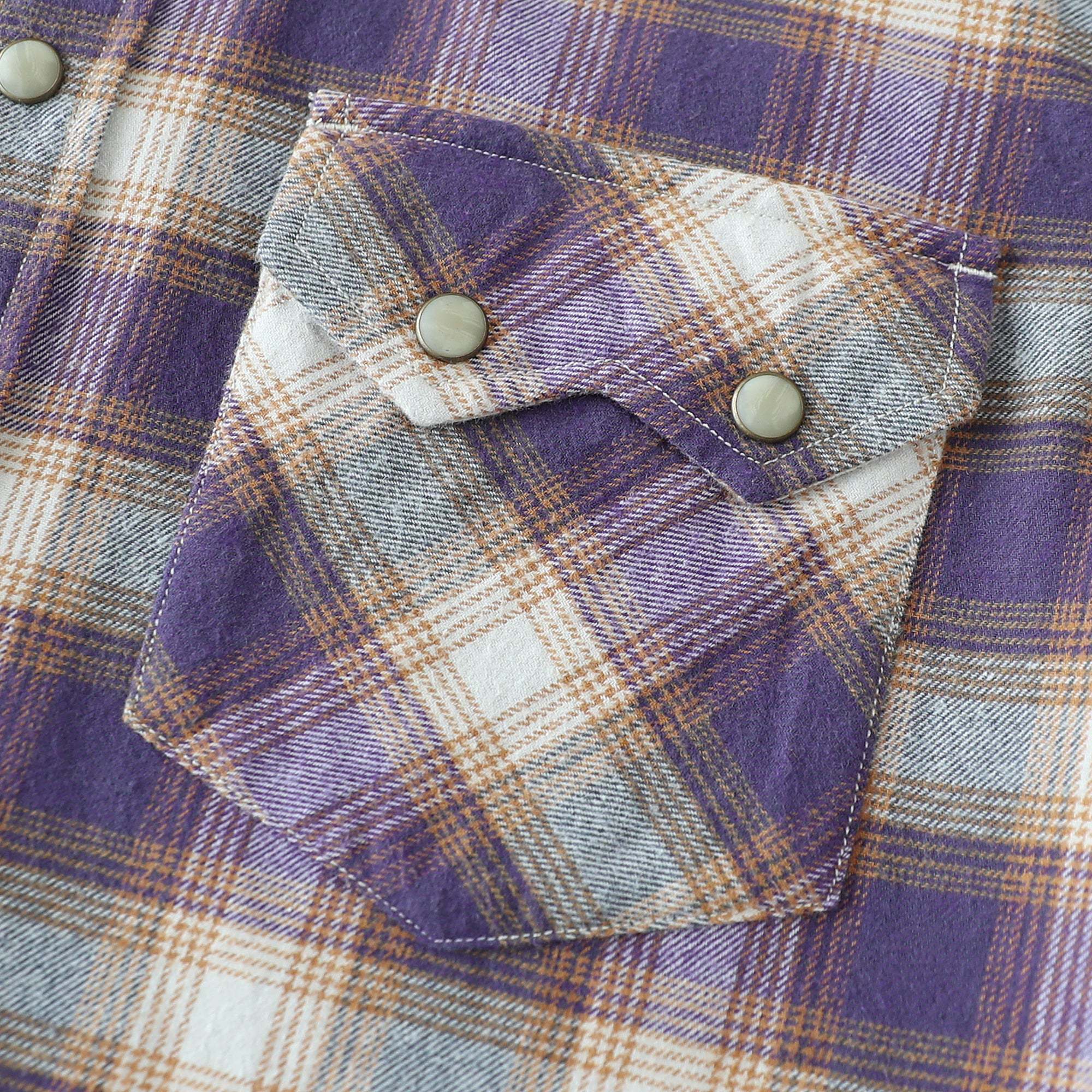 Dubinik? 6.3oz Flannel Shirt for Men Long Sleeve Casual Cozy Snap Button Western Plaid Shirts Soft Pure Cotton#37012