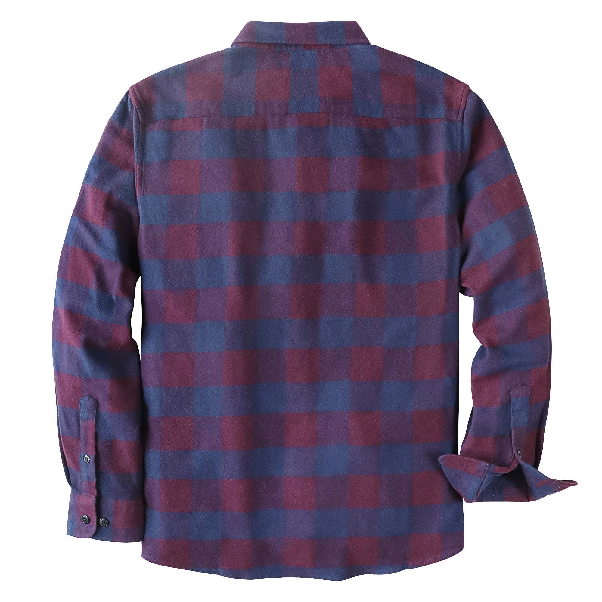 Dubinik? 6oz Mens Flannel Shirts Long Sleeve Button Down Casual Work Plaid Shirt Men All Cotton Soft with Pocket Regular Fit#03-049