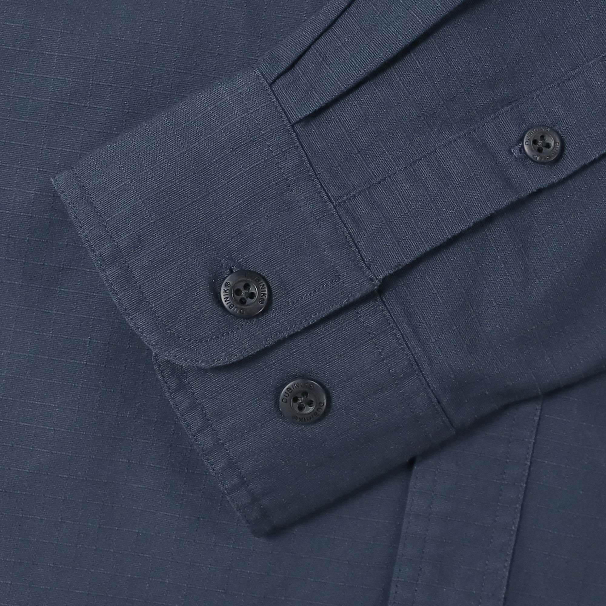 Dubinik? 6.5oz Mens Button Up Shirts Long Sleeve Casual Navy Blue Solid Shirts for Men Two Pocket Regular Fit Comfortable with Stretch Shirt#0056004