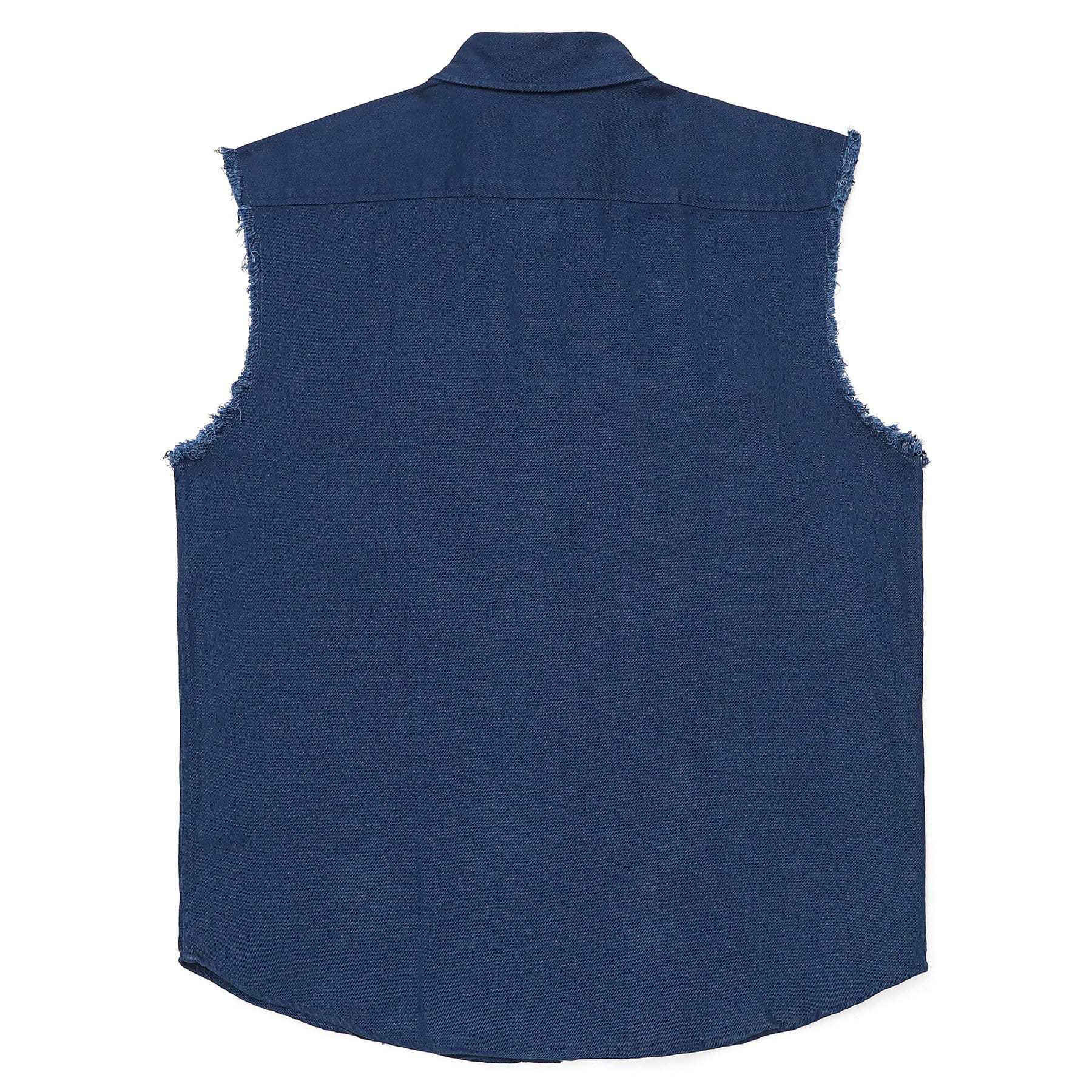 Men's sleeveless denim undershirt #1201