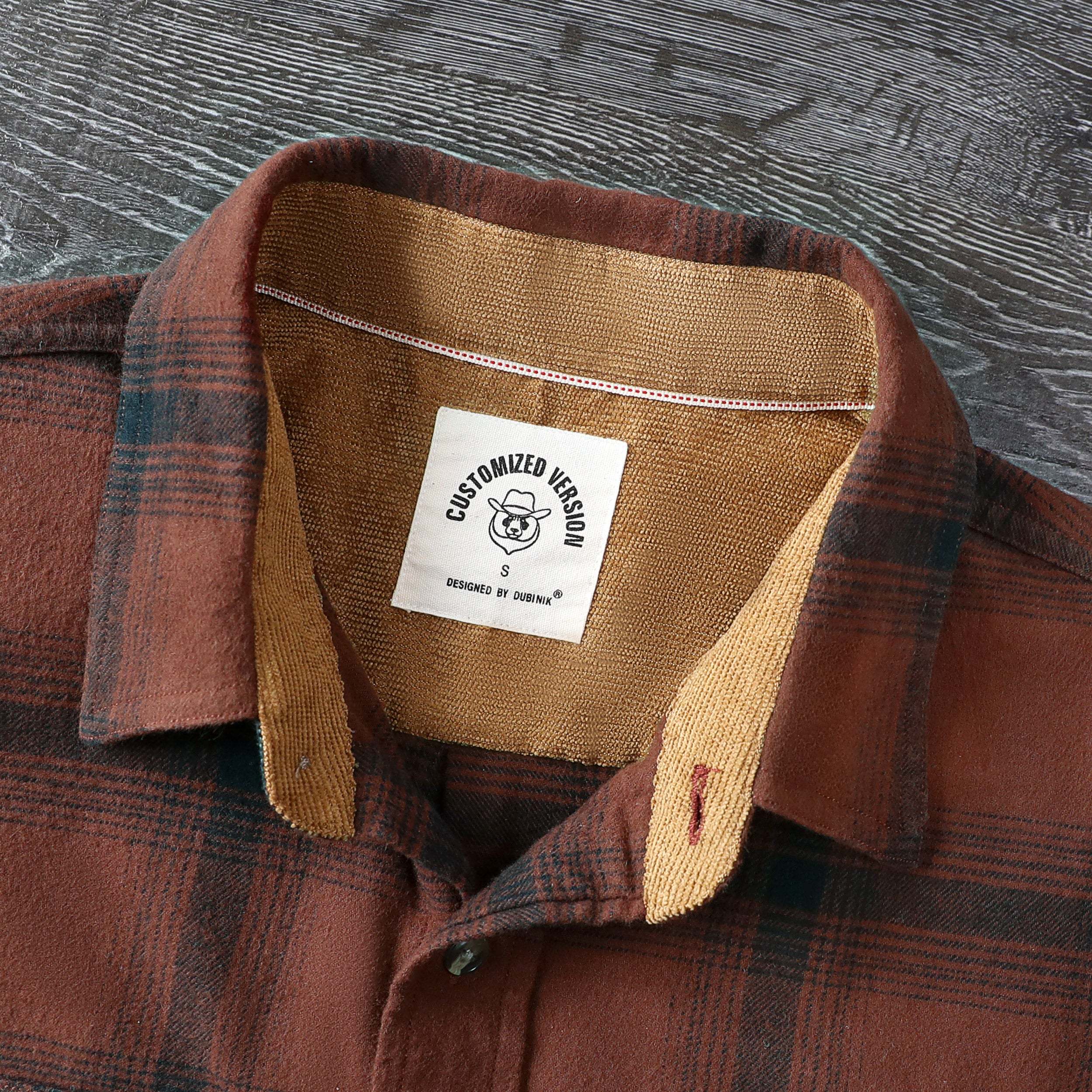 Dubinik? 6oz Mens Flannel Shirt Long Sleeve Button Down Plaid All Cotton Soft Brushed Flannel Shirt For Men Utility Casual Shirt #0030008