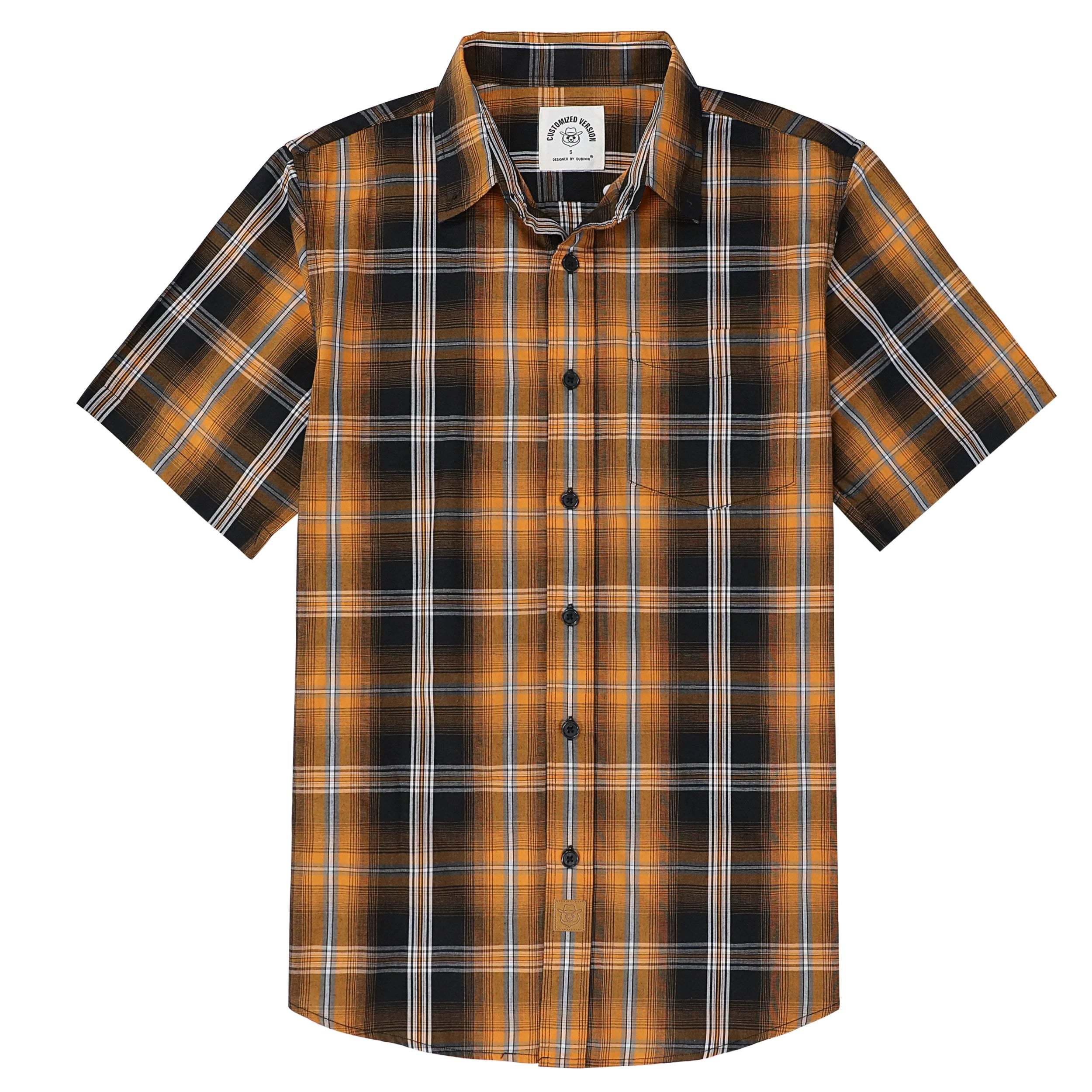 Dubinik? Mens Short Sleeve Button Down Shirts Summer Vintage Short Sleeve Button Down Men Lightweight Men's Casual Shirts#51005