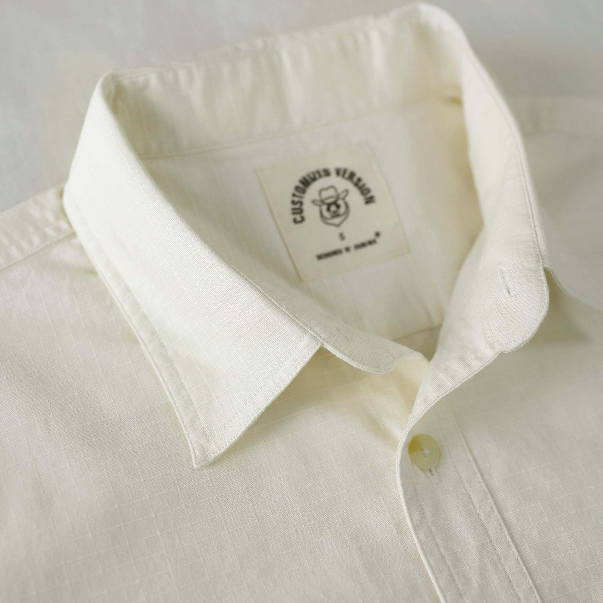Dubinik? Mens Short Sleeve Button Down Shirts Two Pocket Vintage Mens Work Shirt Beige Cotton Mens Shirts Casual with Stretch#0055009