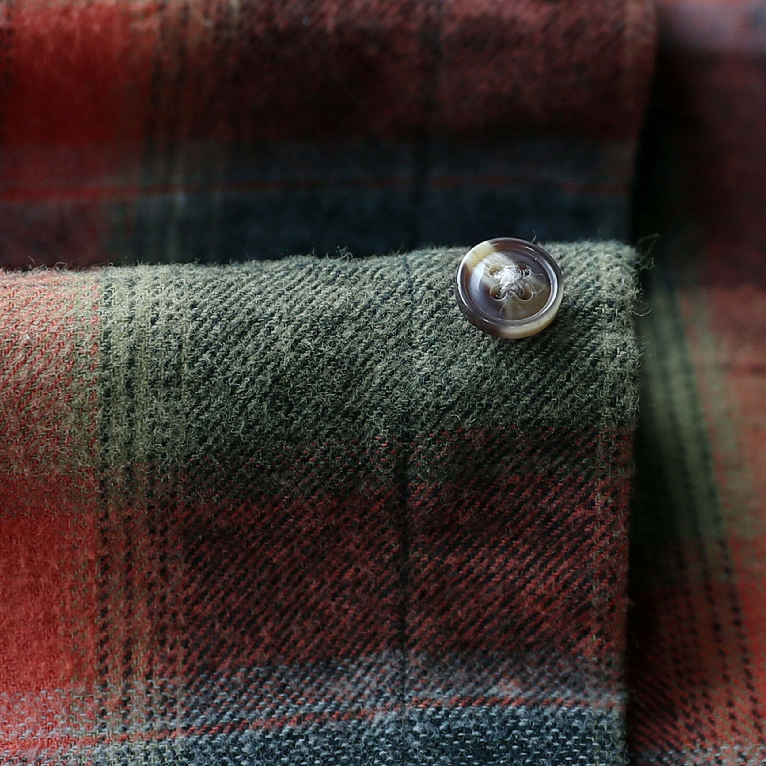 Dubinik? 6oz Mens Flannel Shirt Long Sleeve Button Down Plaid All Cotton Soft Brushed Flannel Shirt For Men Utility Casual Shirt #0030006