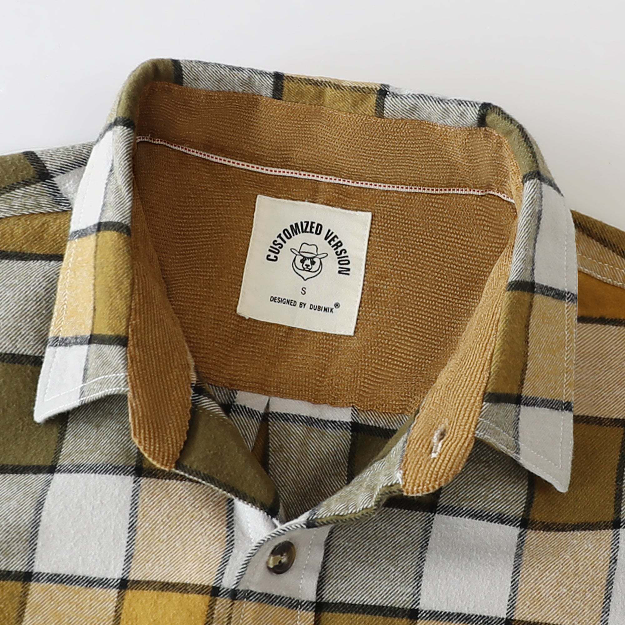 Dubinik? 6oz Mens Flannel Shirt Long Sleeve Button Down Plaid All Cotton Soft Brushed Flannel Shirt For Men Utility Casual Shirt #0030001