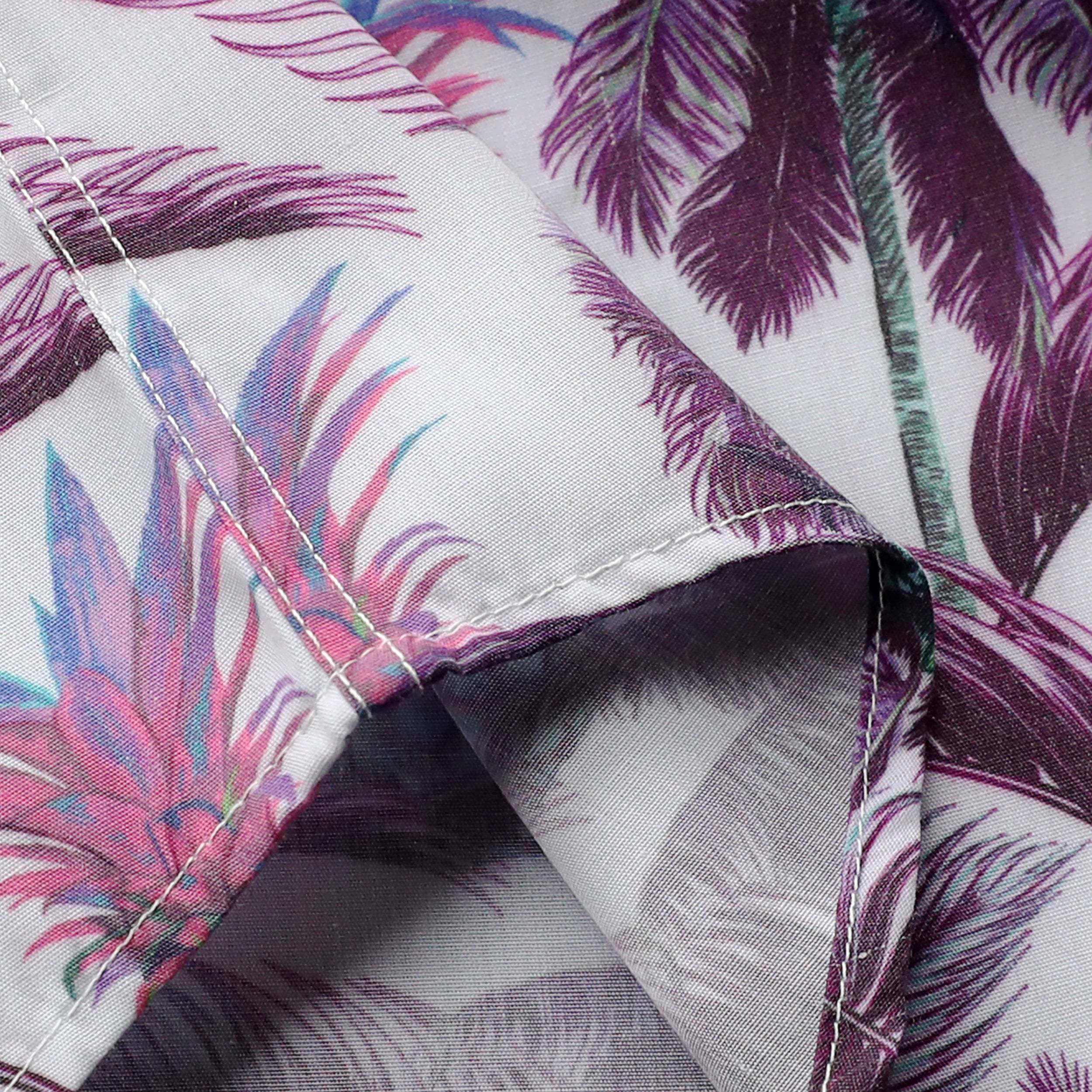 Hawaiian Shirt for Men Aloha Tropical Short Sleeve Button Down Print Beach Shirts #2621