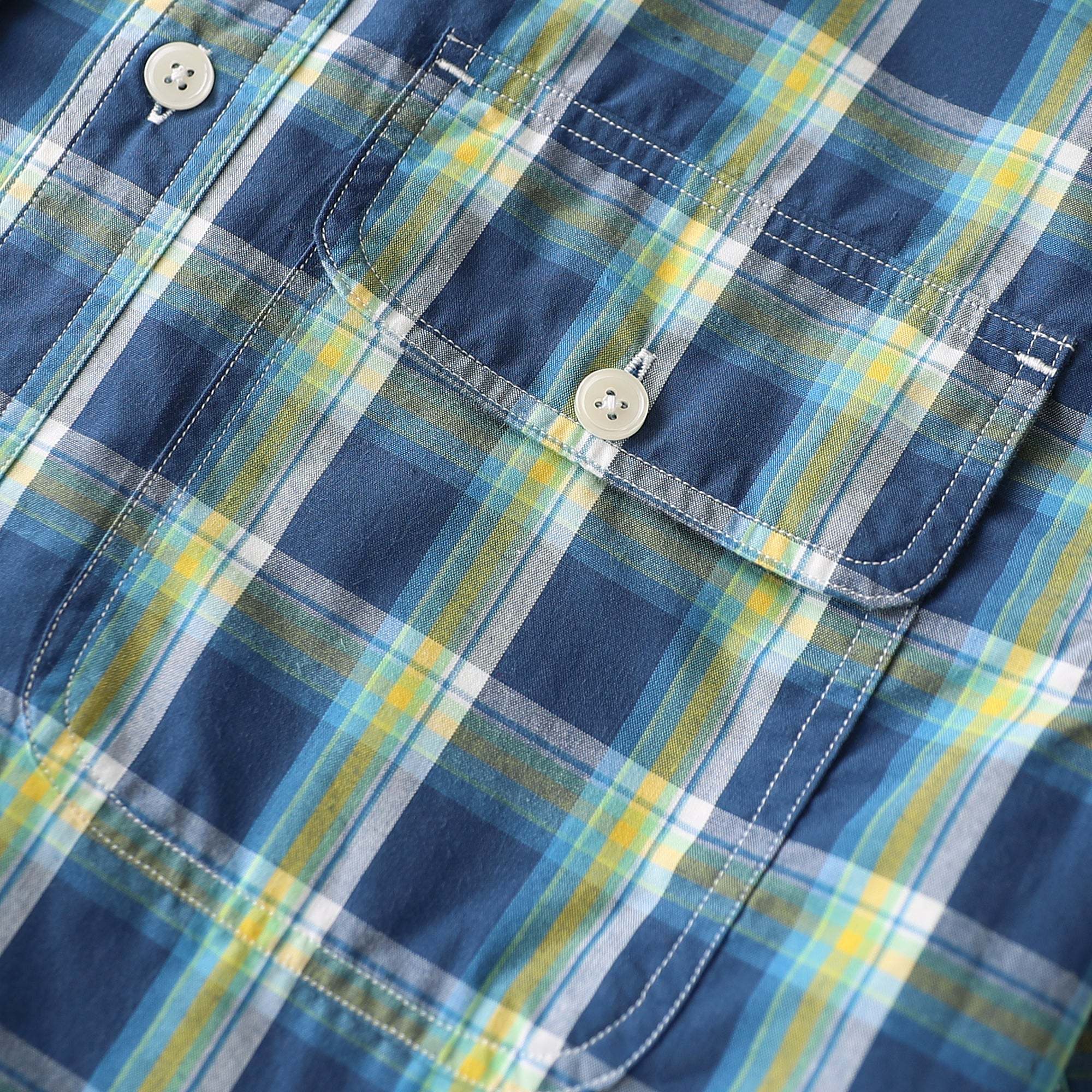 Dubinik? 4.1oz Mens Long Sleeve Button Down Shirts Casual Plaid Shirt with Practical Double Pockets Comfortable and Soft#0050017