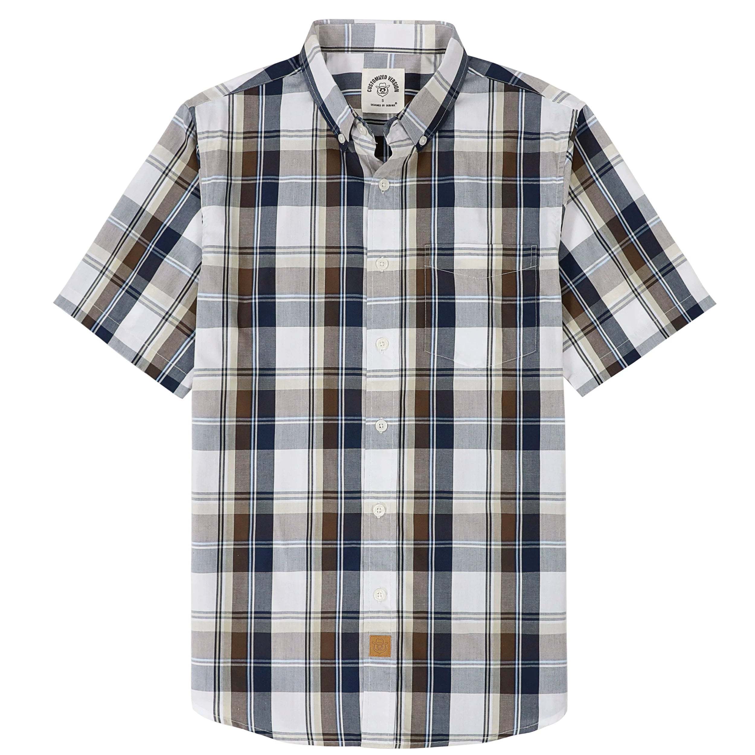 Dubinik? Mens Short Sleeve Button Down Shirts Summer Vintage Short Sleeve Button Down Men Lightweight Men's Casual Shirts#51006