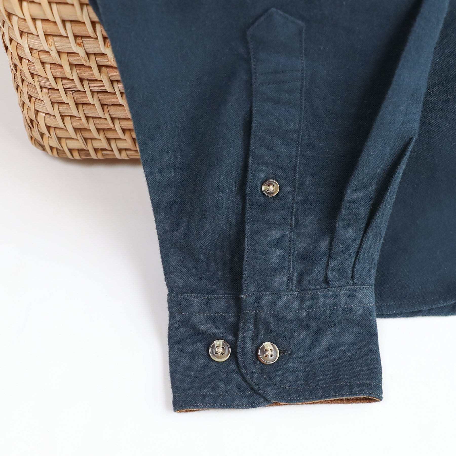 6oz Mens Midweight Navy Solid Flannel Shirts Long Sleeve Casual Button Down Brushed 100% Cotton Shirt#1020 Tall size in stock now!