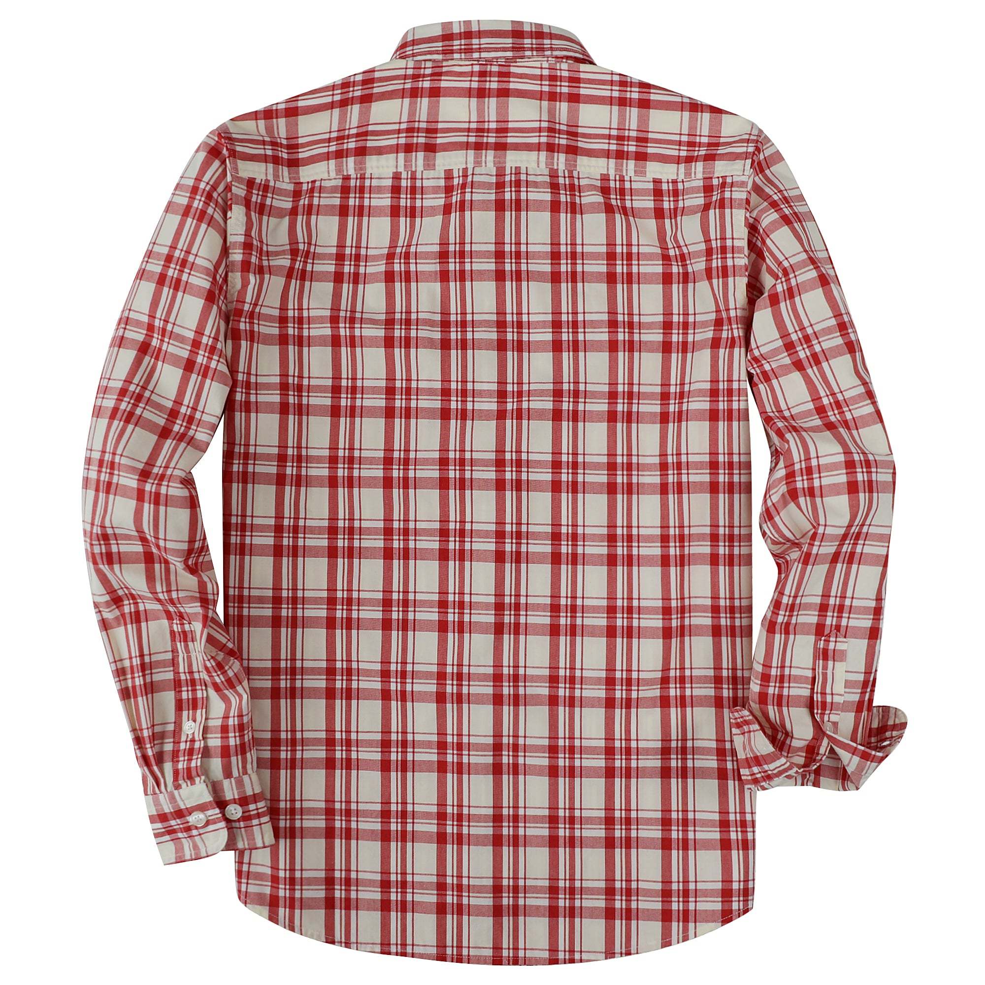 Dubinik? 4.1oz Mens Long Sleeve Button Down Shirts Casual Plaid Shirt with Practical Double Pockets Comfortable and Soft#0050005