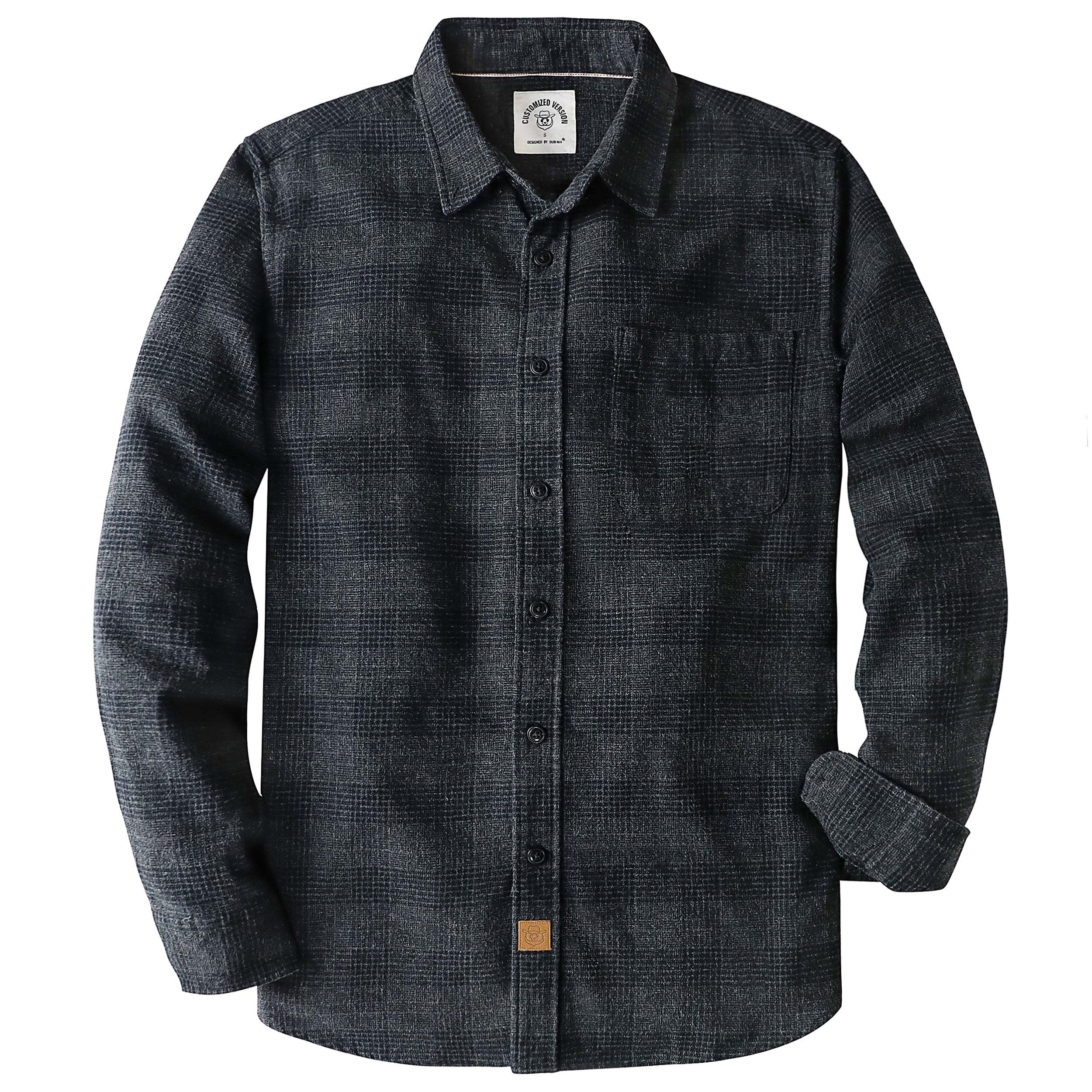 6oz Men's Plaid Flannel Long Sleeve Shirts #0363 Tall size in stock now!