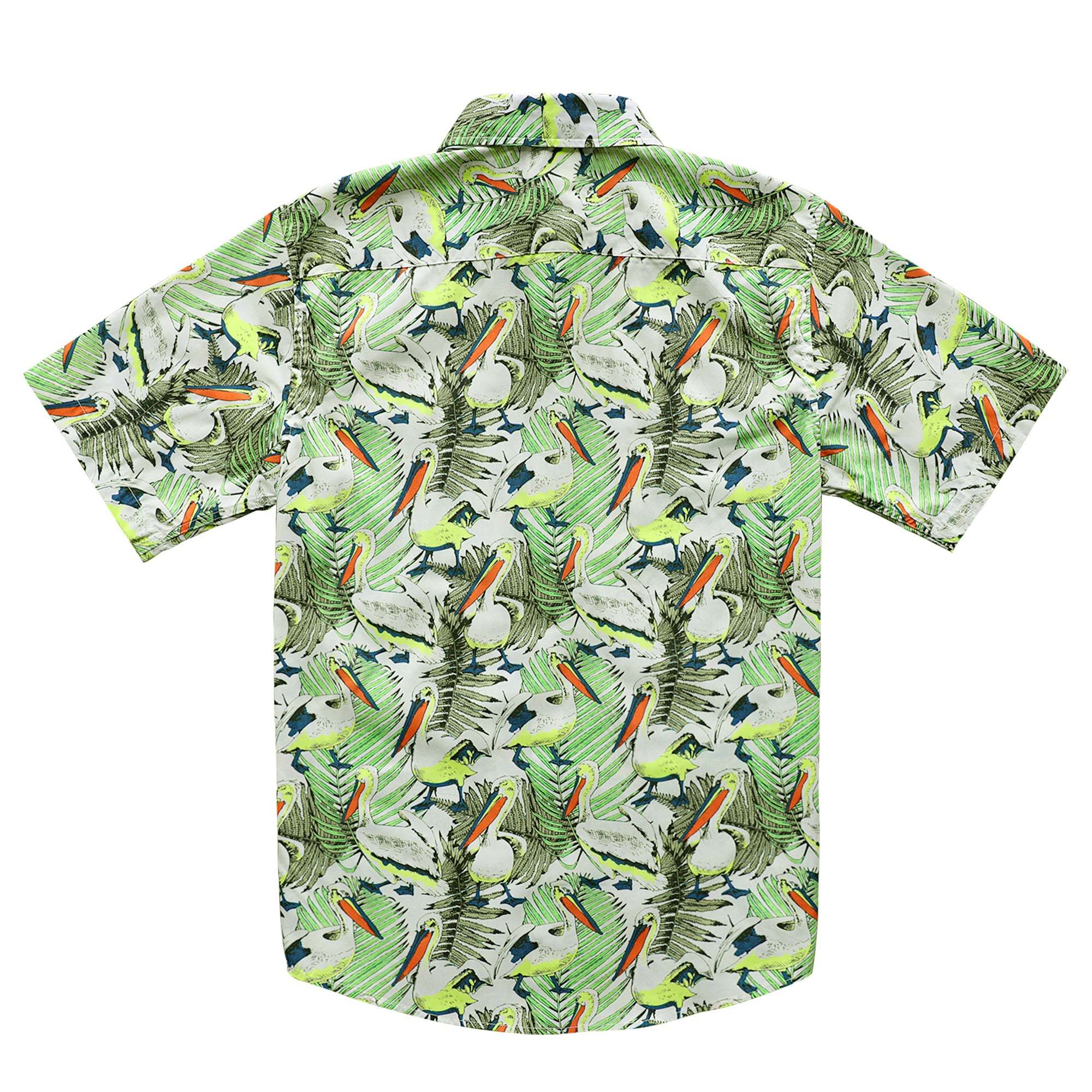 Hawaiian Shirt for Men Aloha Tropical Short Sleeve Button Down Print Beach Shirts #2611