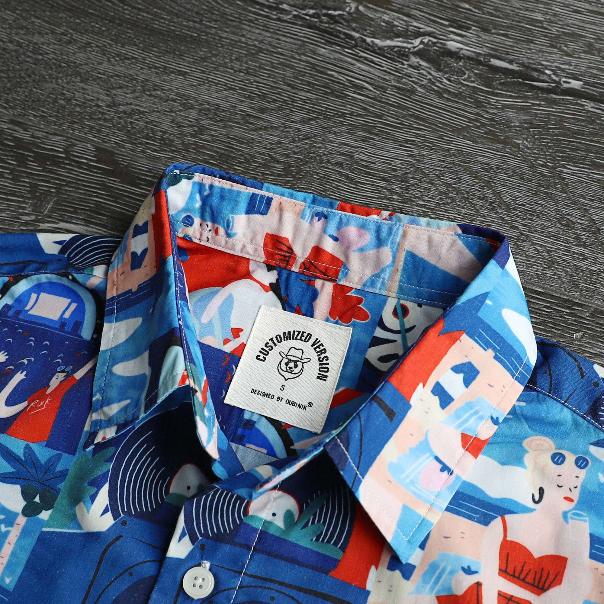 Hawaiian Shirt for Men Aloha Tropical Short Sleeve Button Down Print Beach Shirts #2607