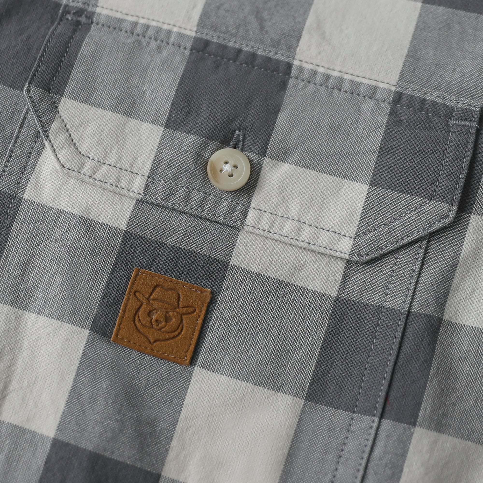 Dubinik? 4.6oz Mens Lightweight Pure Cotton Long Sleeve Button Down Plaid Shirt#101815