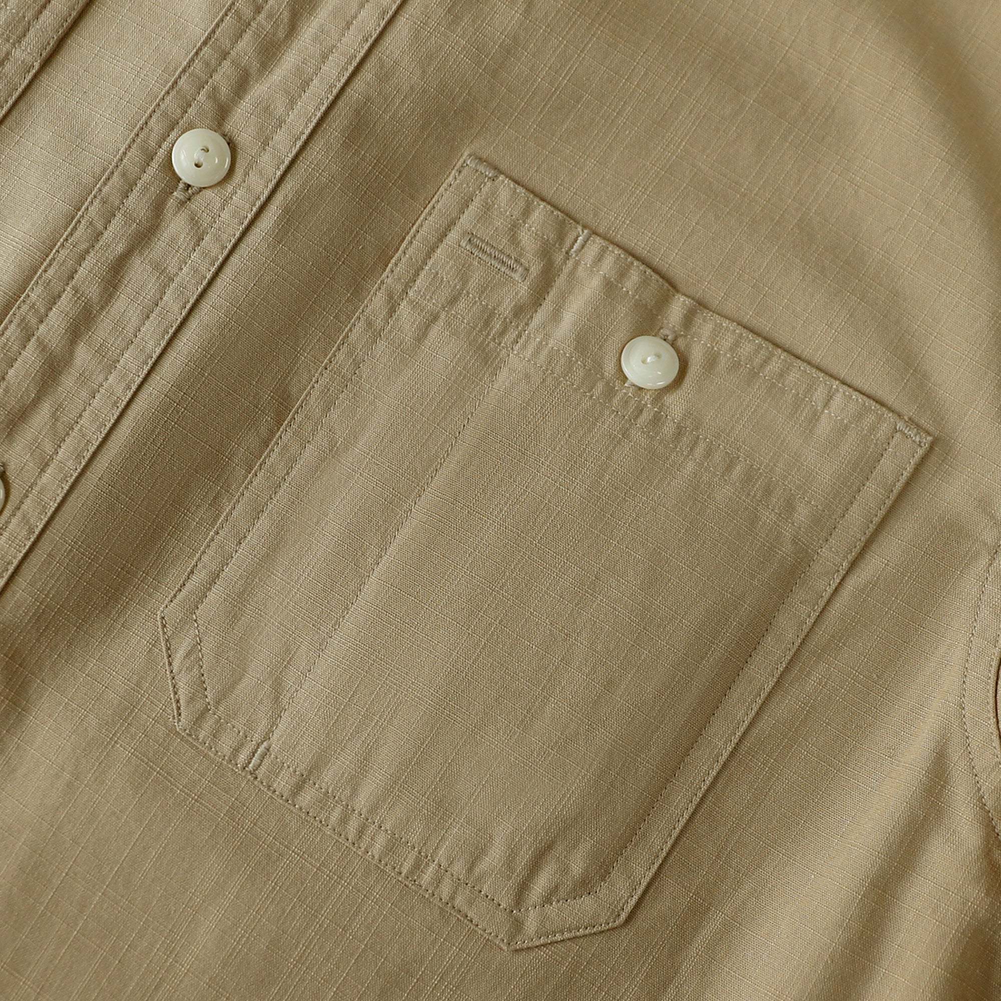 Dubinik? Khaki Solid Mens Short Sleeve Button Down Casual Cotton Regular Fit Lightweight Pocket Chambray Mens Button Down Short Sleeve#0057010
