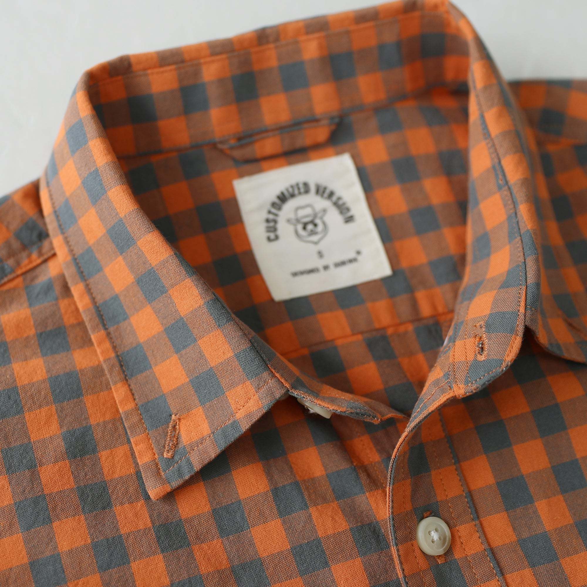 Dubinik? 4.6oz Mens Lightweight Pure Cotton Long Sleeve Button Down Plaid Shirt#101816