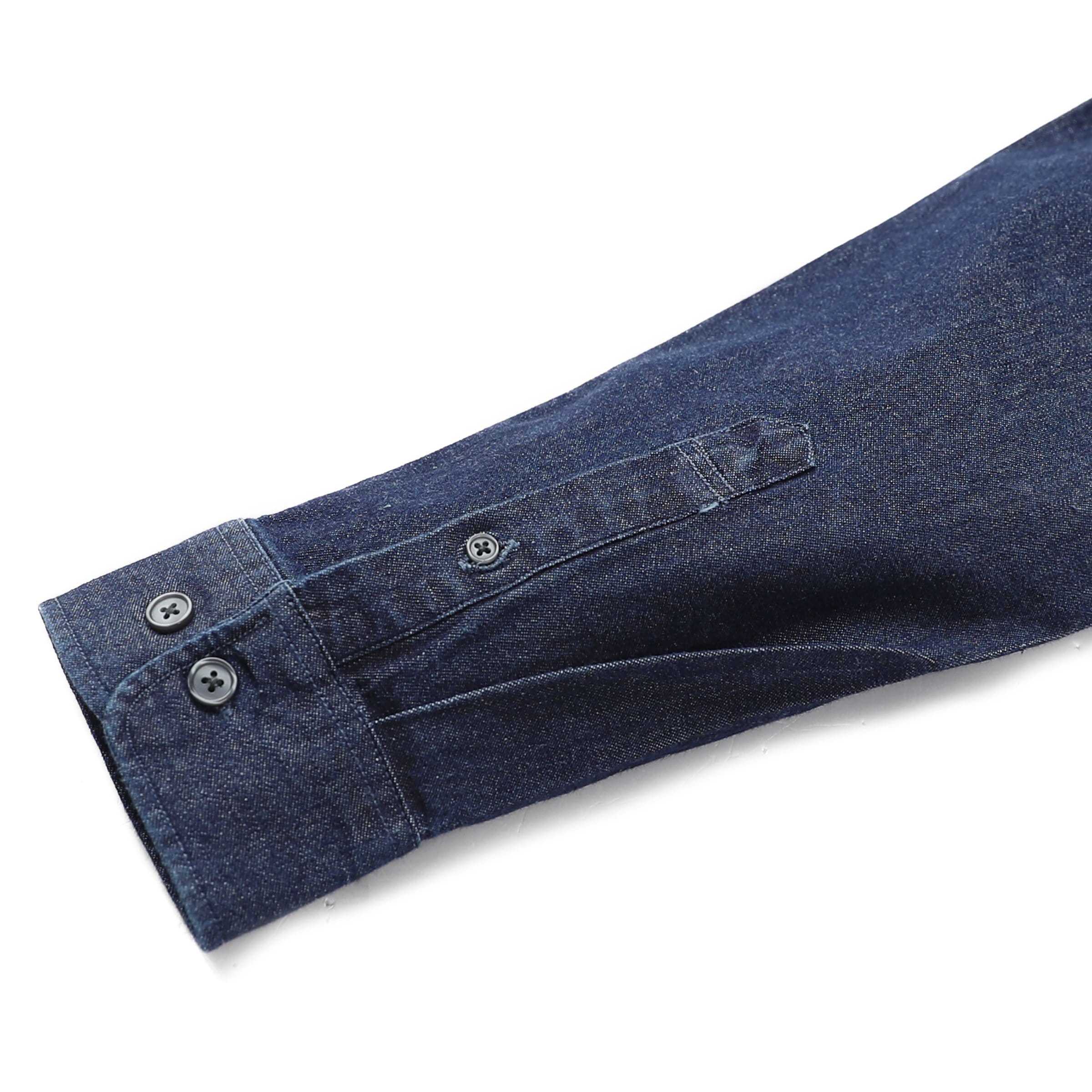 8.8oz Men's cotton long sleeve denim shirt #4500