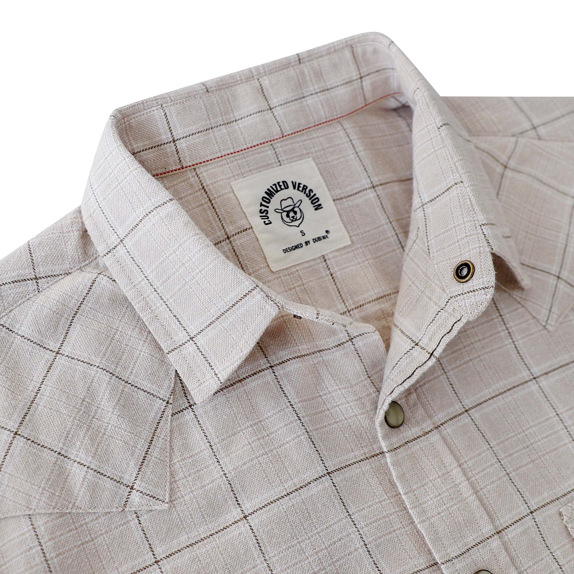 Dubinik? 6.3oz Flannel Shirt for Men Long Sleeve Casual Cozy Snap Button Western Plaid Shirts Soft Pure Cotton#37015