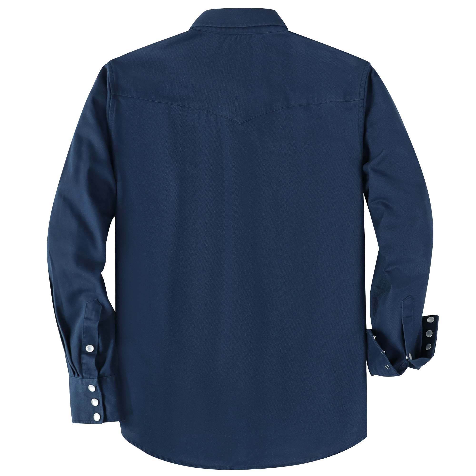 Dubinik? 7.2oz Men's Western Cowboy Pearl Snap Long Sleeve Work Shirt#10602