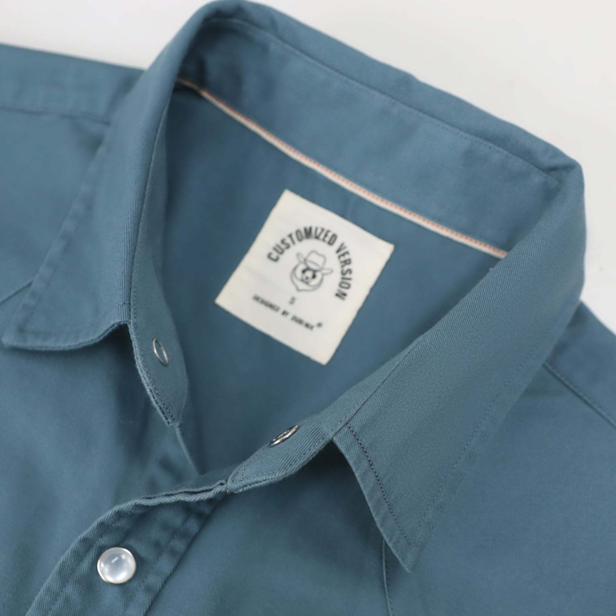 Dubinik? 7.2oz Men's Western Cowboy Pearl Snap Long Sleeve Work Shirt#10607