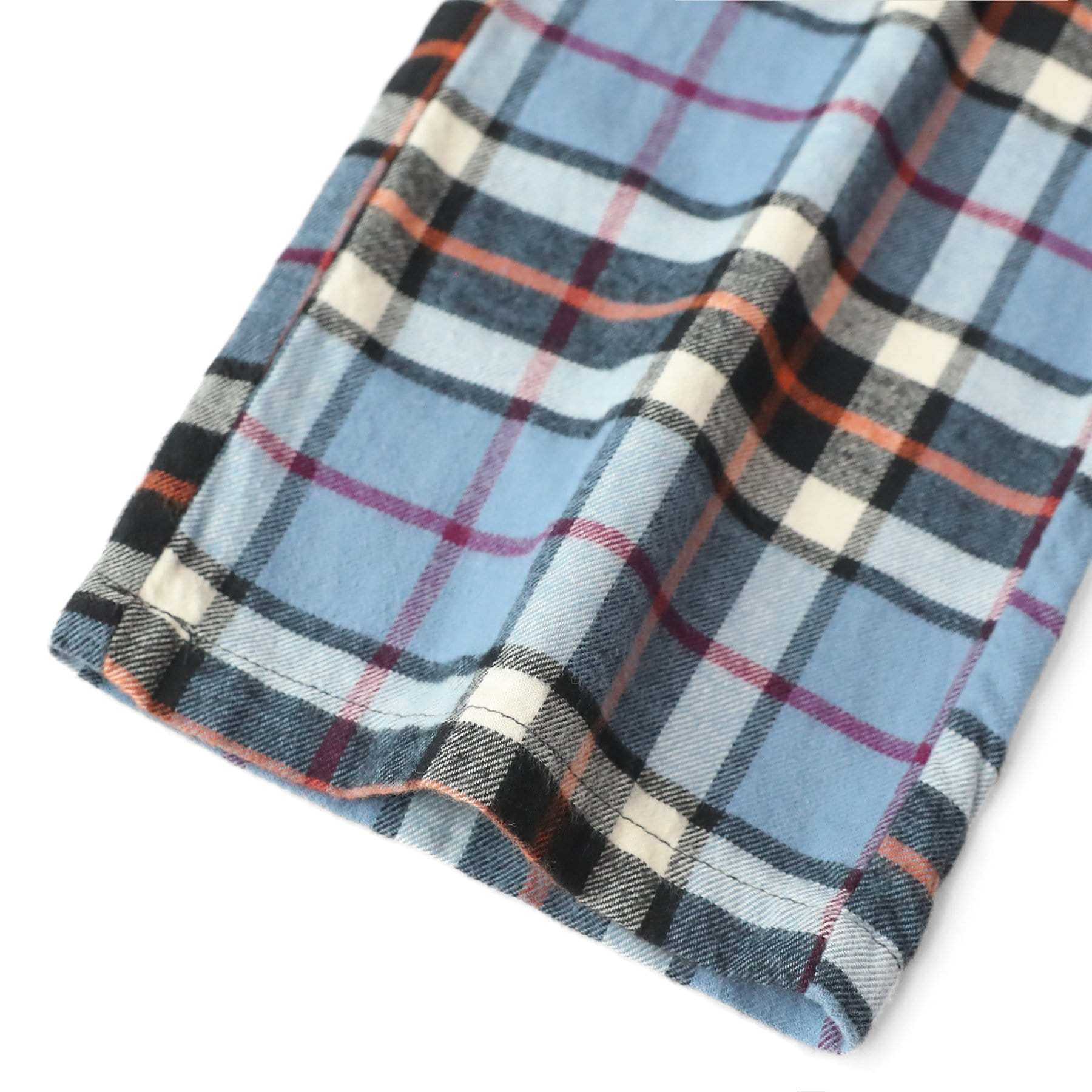 Cotton Flannel Pajama Plaid Sleep & Lounge Pants, PJ Bottoms With Pockets And Button Fly #3005