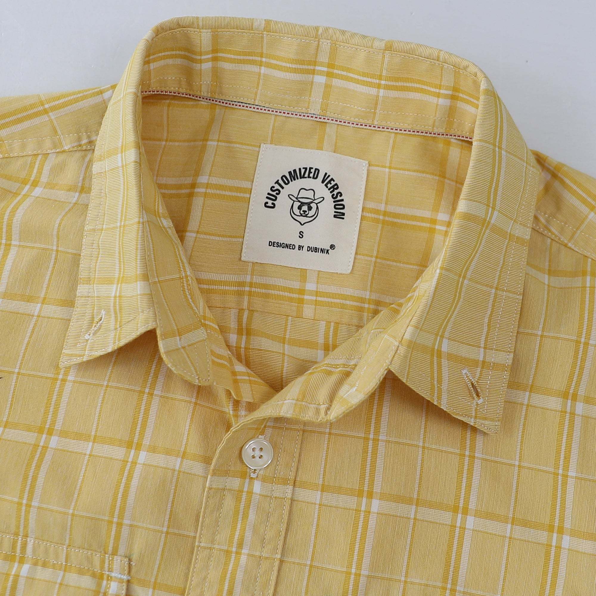 Dubinik? 4.1oz Mens Long Sleeve Button Down Shirts Casual Plaid Shirt with Practical Double Pockets Comfortable and Soft#0050011