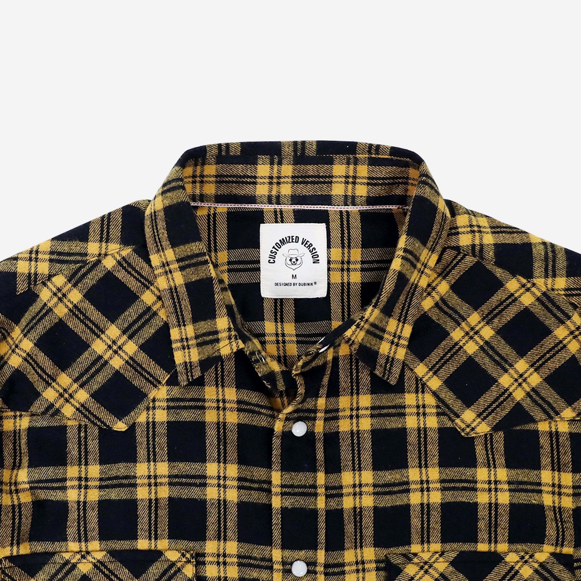 6oz Mens Flannel Long Sleeve Pearl Snap Buttons Western Cowboy Vintage Casual Shirts #2806