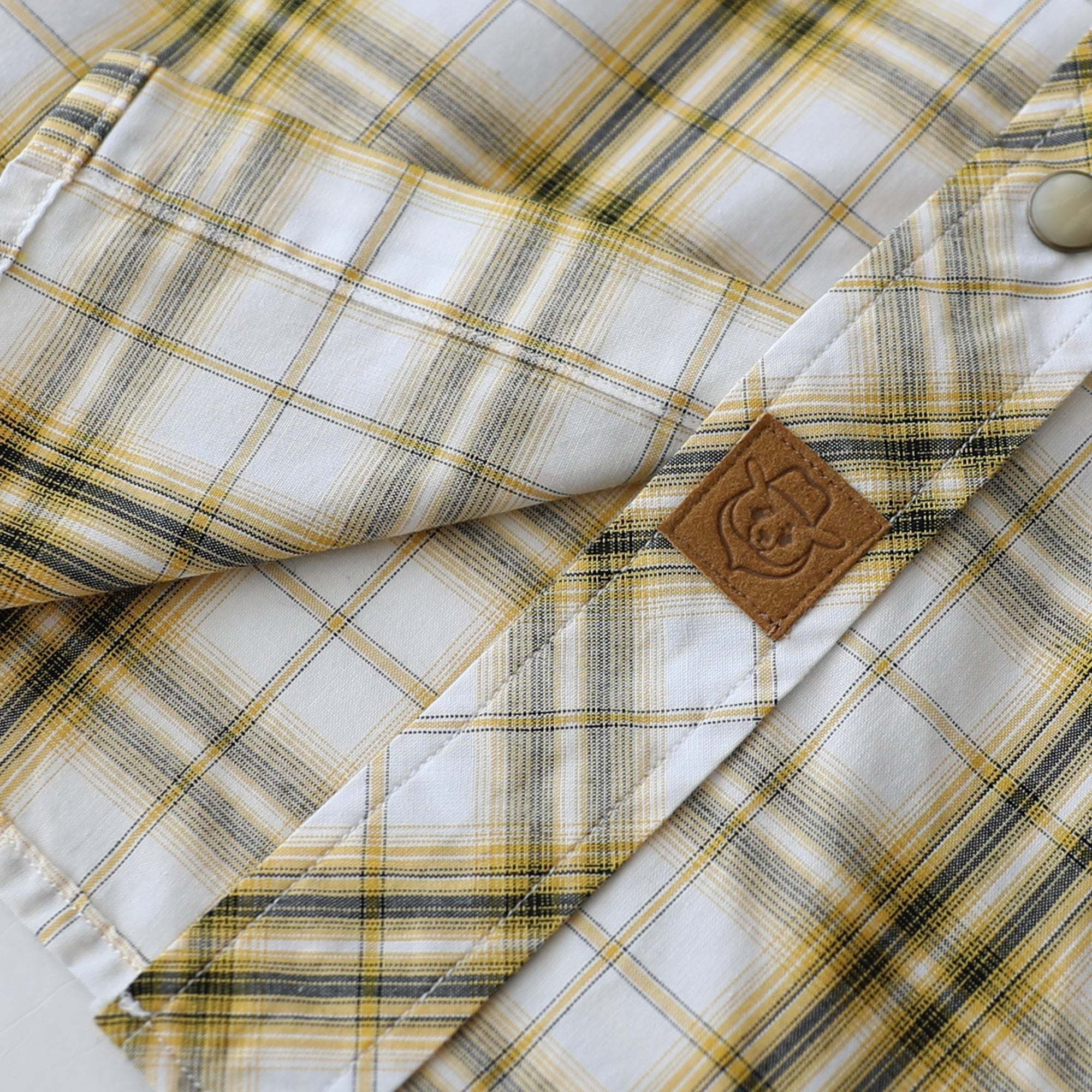 Dubinik? 4.1oz Pearl Snap Shirts For Men Long Sleeve Lightweight Casual Sawtooth Pocket Western Plaid Cowboy Cotton Vintage Work Shirt#48010