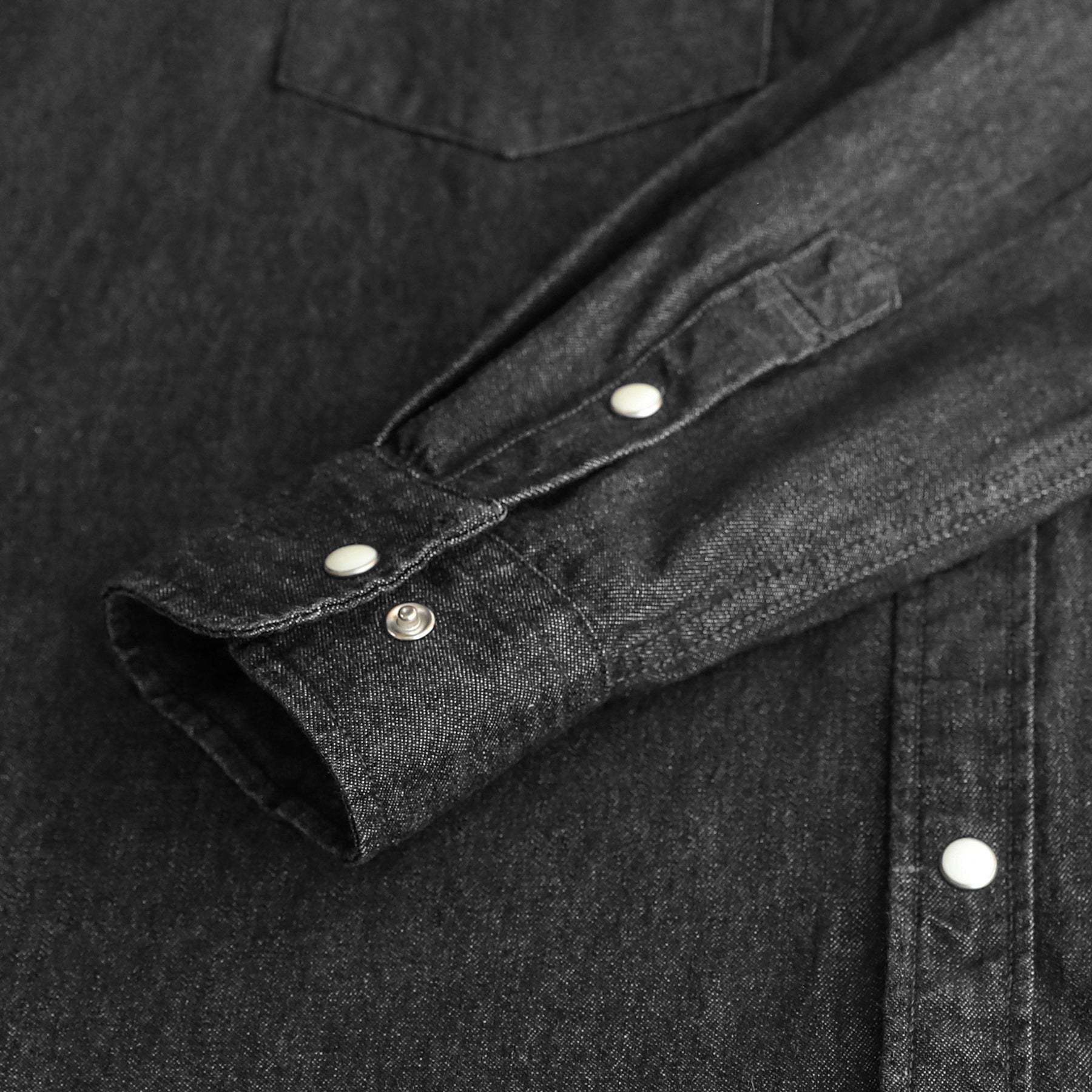 8.8oz Men's cotton long sleeve denim shirt #4600