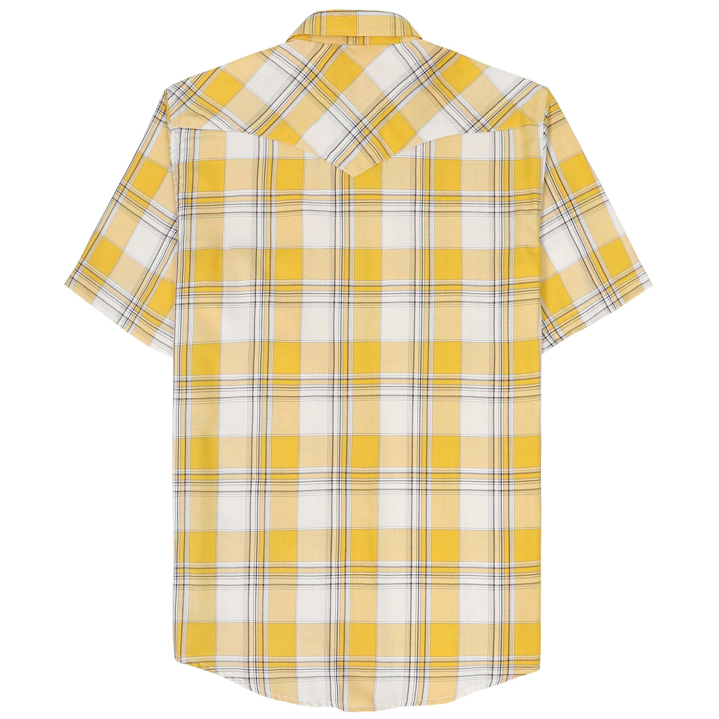 Dubinik?Bamboo Fiber Mens Shirts Short Sleeve Plaid Shirt Men Western Cowboy Pearl Snap Vintage Casual Plaid Shirt #29401