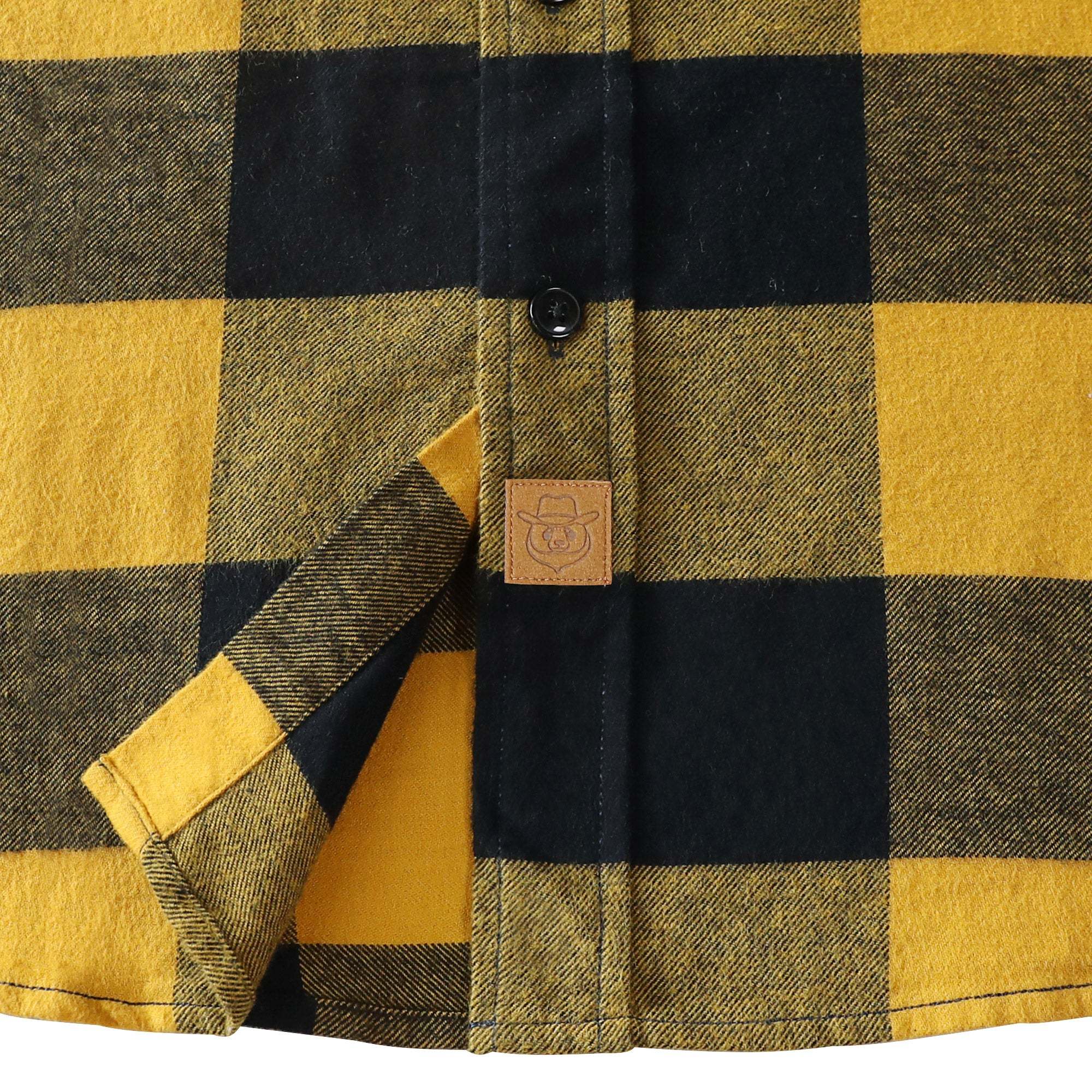 6oz Men's Plaid Flannel Long Sleeve Shirts #0360