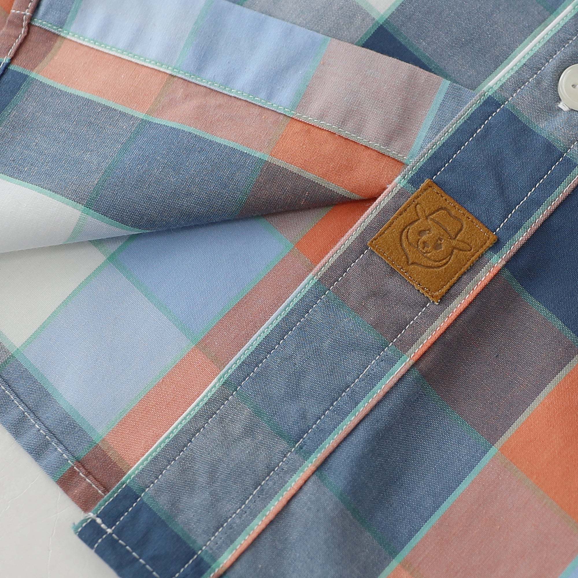 Dubinik? 4.1oz Mens Long Sleeve Button Down Shirts Casual Plaid Shirt with Practical Double Pockets Comfortable and Soft#0050020