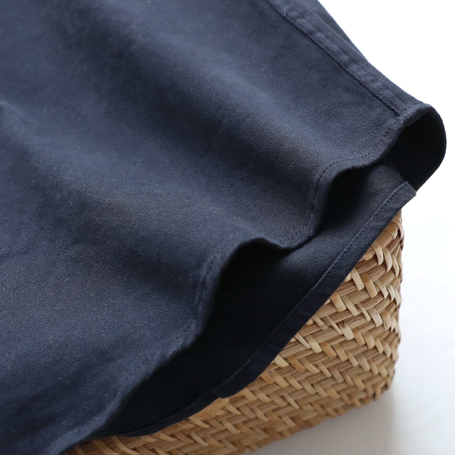 8oz Men's Navy Solid 100% cotton outdoor casual workwear pocket vintage shirt #1502