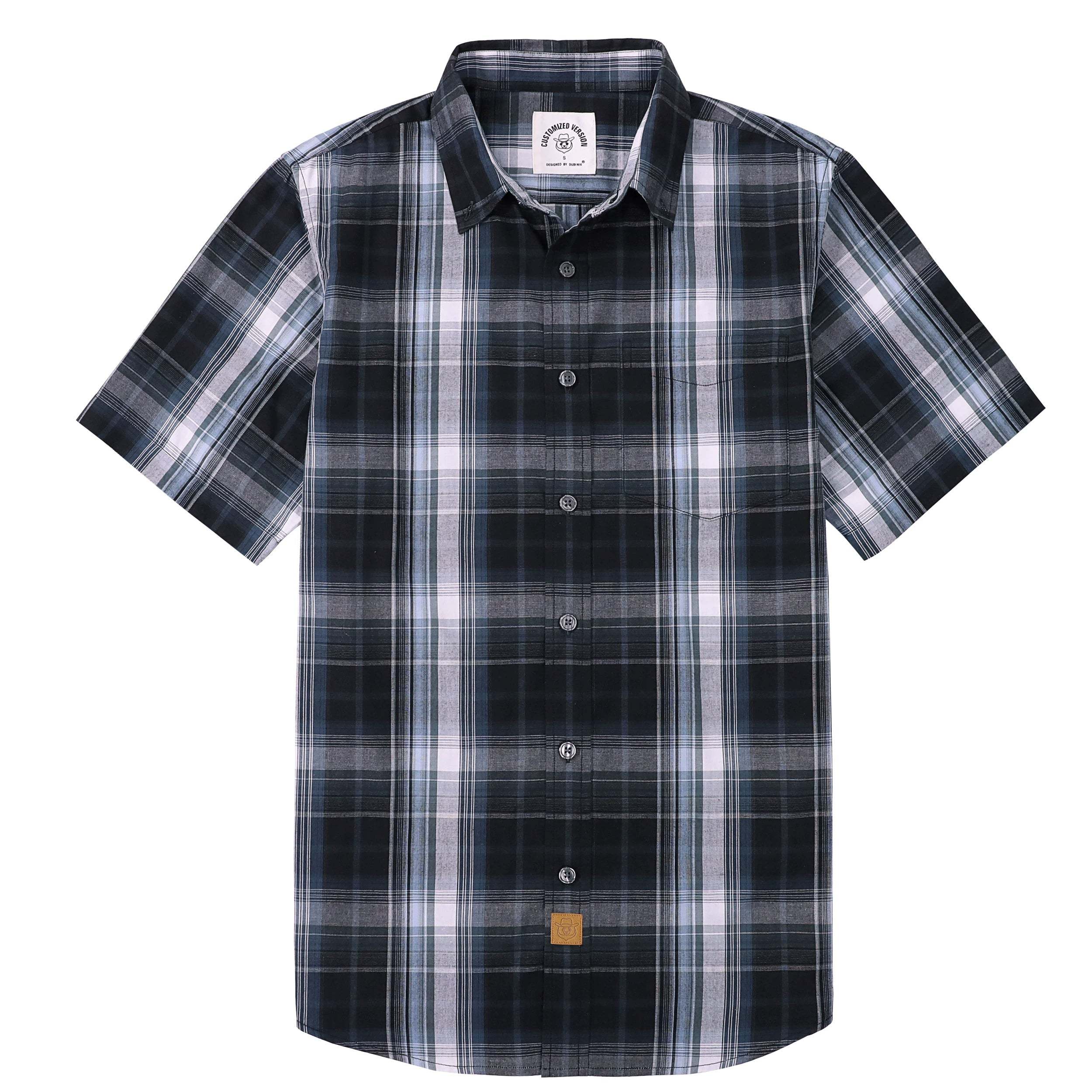 Dubinik? Mens Short Sleeve Button Down Shirts Summer Vintage Short Sleeve Button Down Men Lightweight Men's Casual Shirts#51024