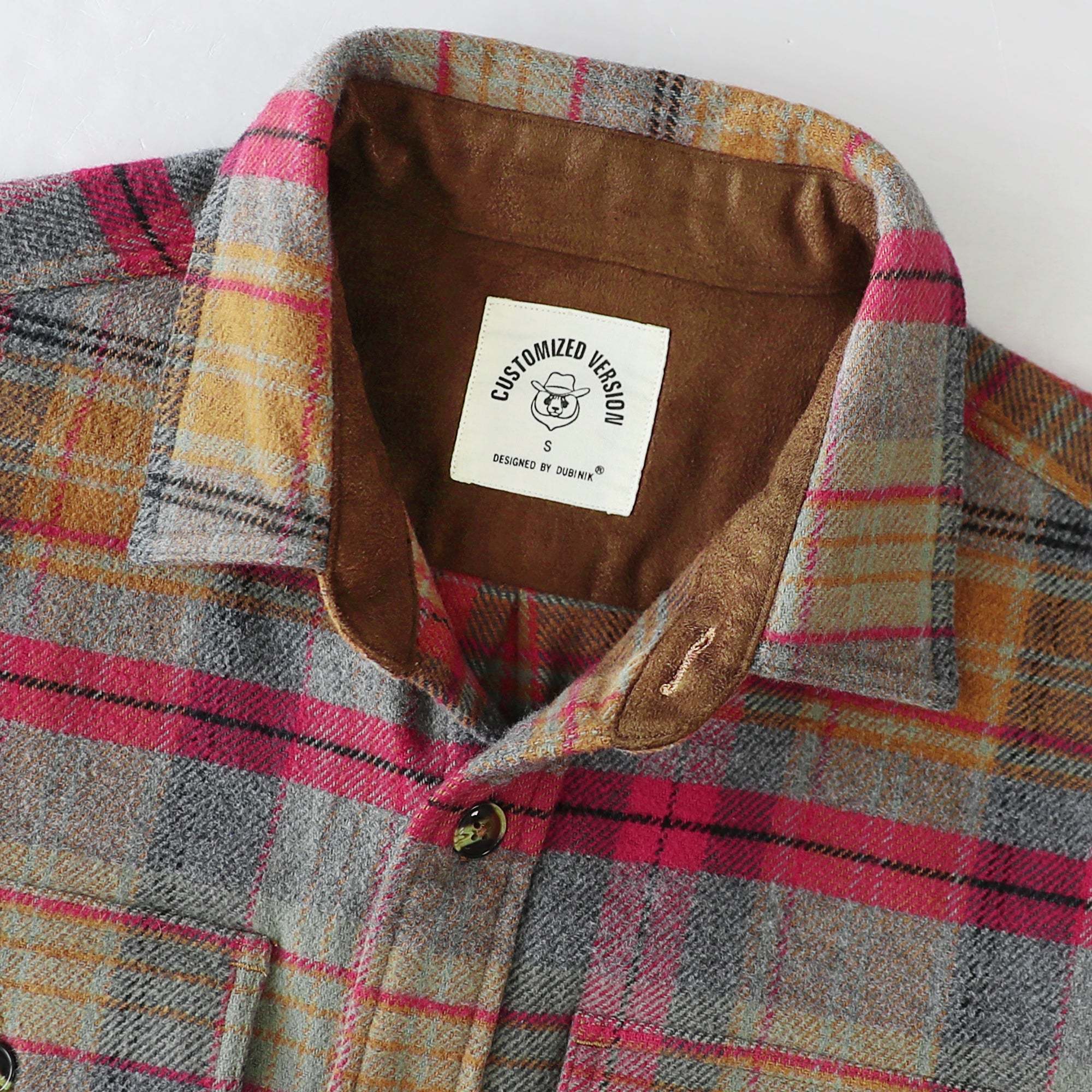 Dubinik? 10.8oz Ultra Heavyweight Mens Flannel Shirts Long Sleeve Casual Button Down Pocket Soft Warm Cotton Shirt#84002