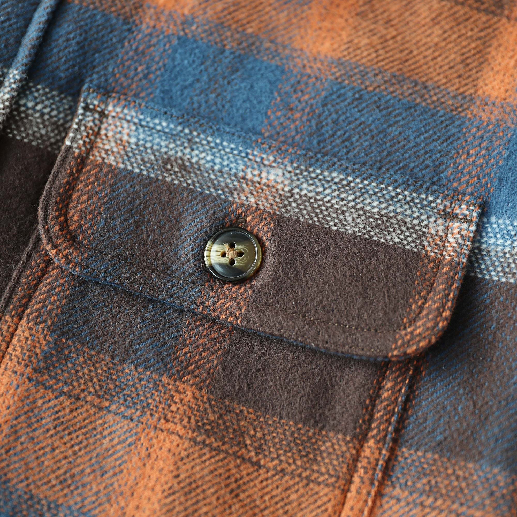 Dubinik? 10.8oz Men's Flannel Shacket Plaid Jacket with Warm Lining Button Up#38406