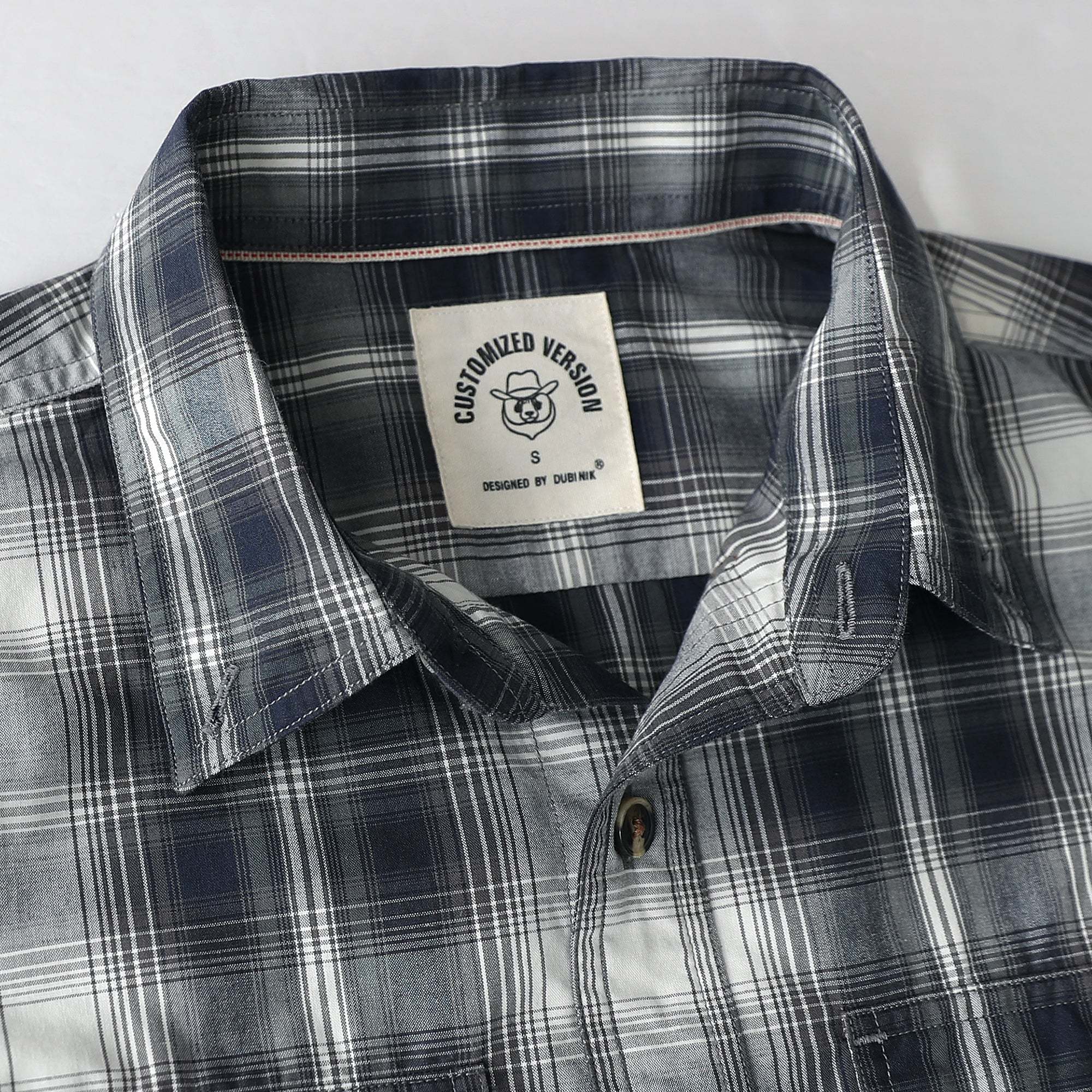 Dubinik? 4.1oz Mens Long Sleeve Button Down Shirts Casual Plaid Shirt with Practical Double Pockets Comfortable and Soft#0050019