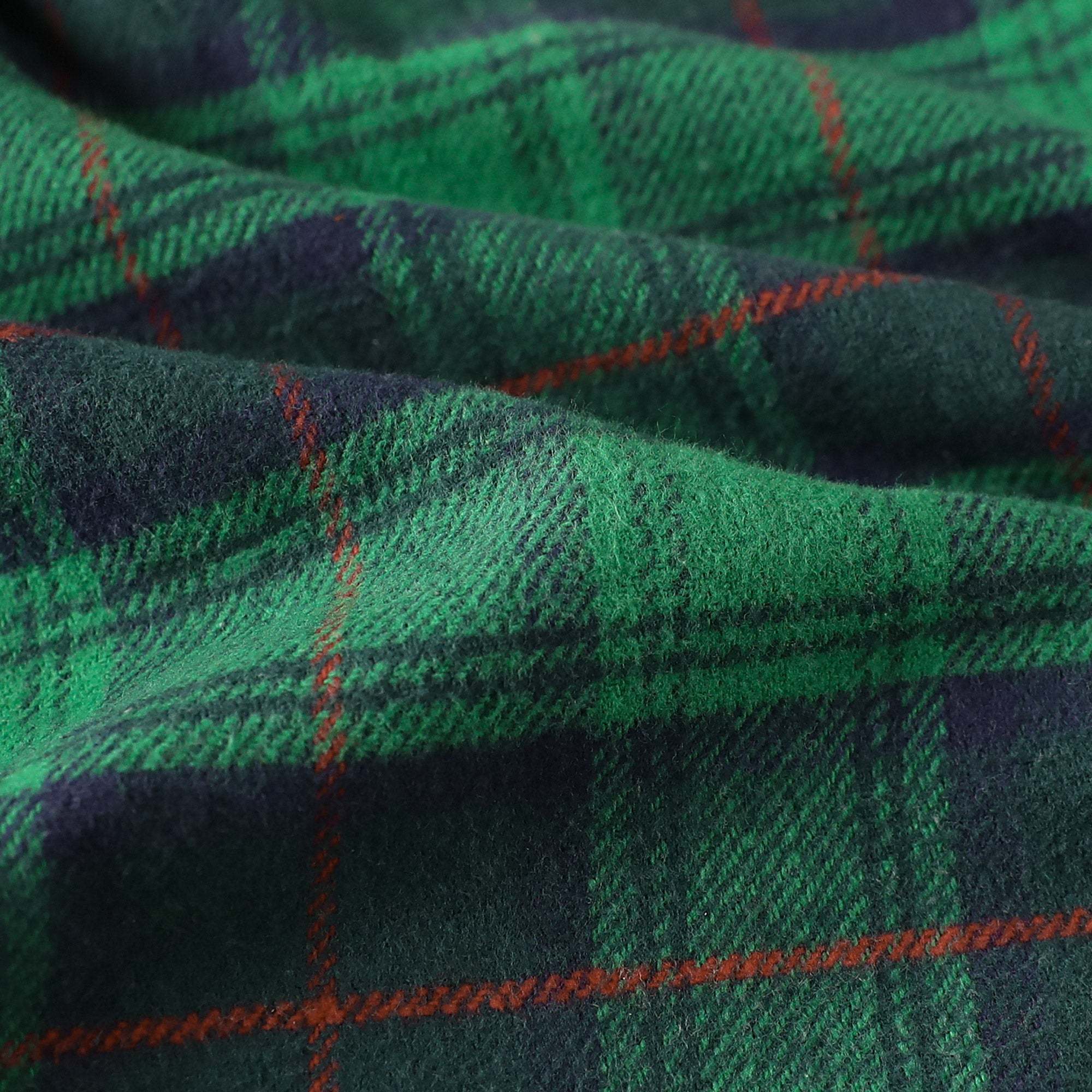 Dubinik? 10.8oz Ultra Heavyweight Green Flannel Shirt for Men Long Sleeve Mens Plaid Button Down Shirts for Men Vintage 100% Cotton#0081009