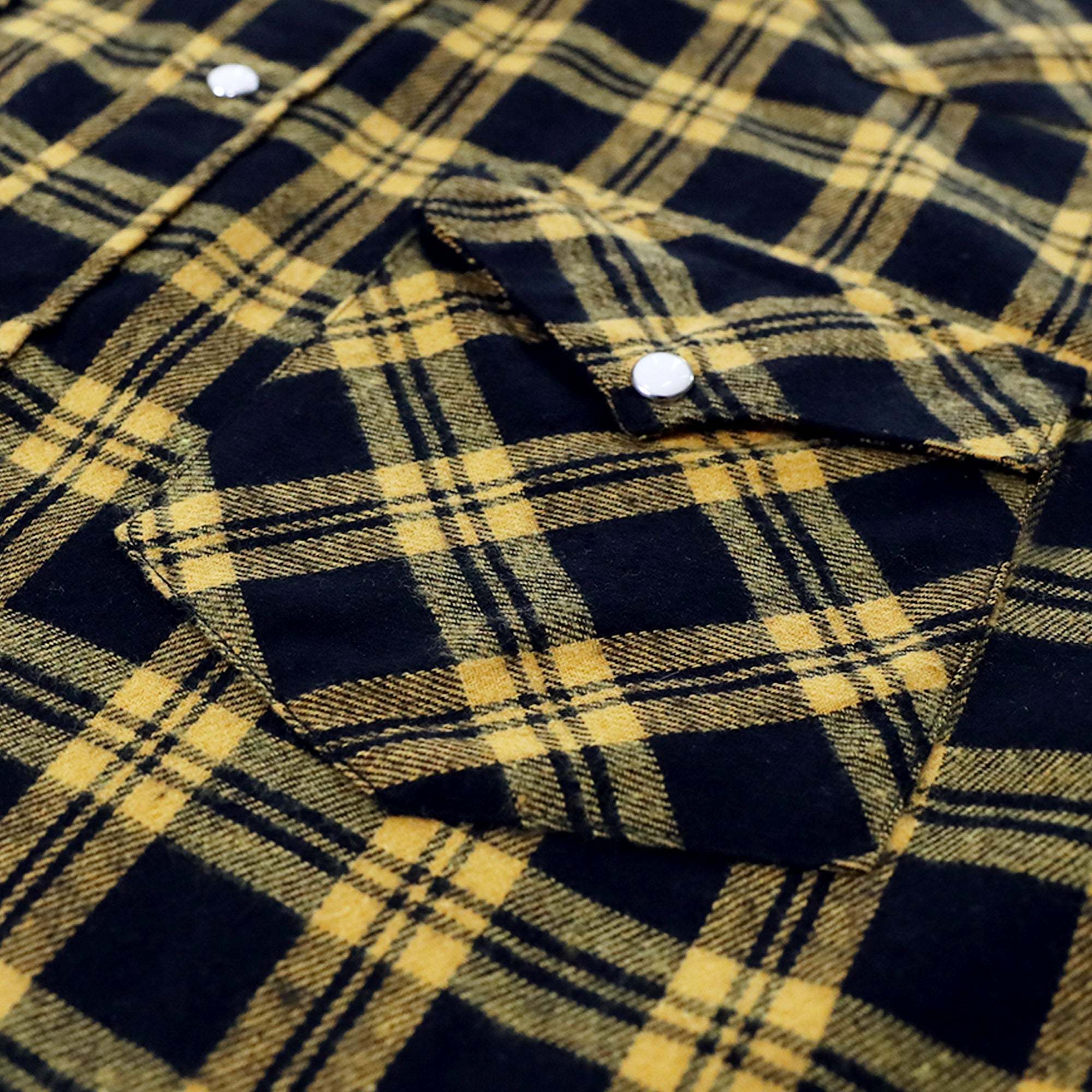 6oz Mens Flannel Long Sleeve Pearl Snap Buttons Western Cowboy Vintage Casual Shirts #2806