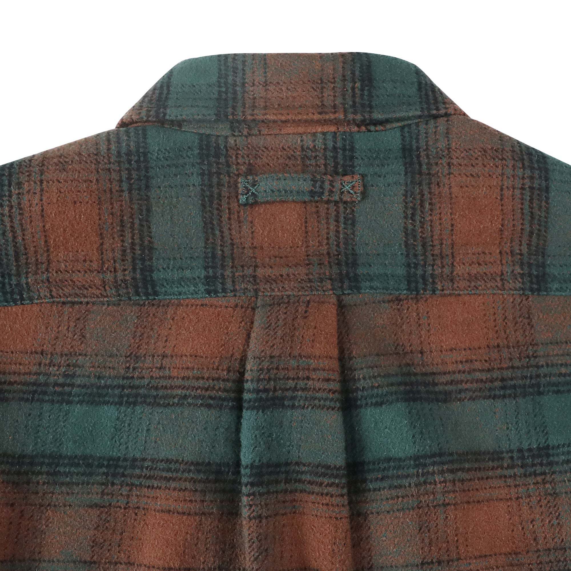 Dubinik? 10.8oz Men’s Overshirt Shacket – Cozy Warm-Lined Green Plaid Flannel, Lightweight Casual Button-Down Long Sleeve Jacket #0181015