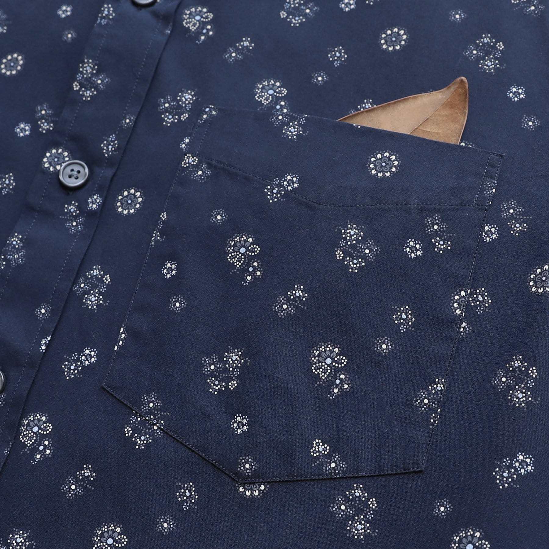 Men's casual short-sleeved cotton shirt #0103
